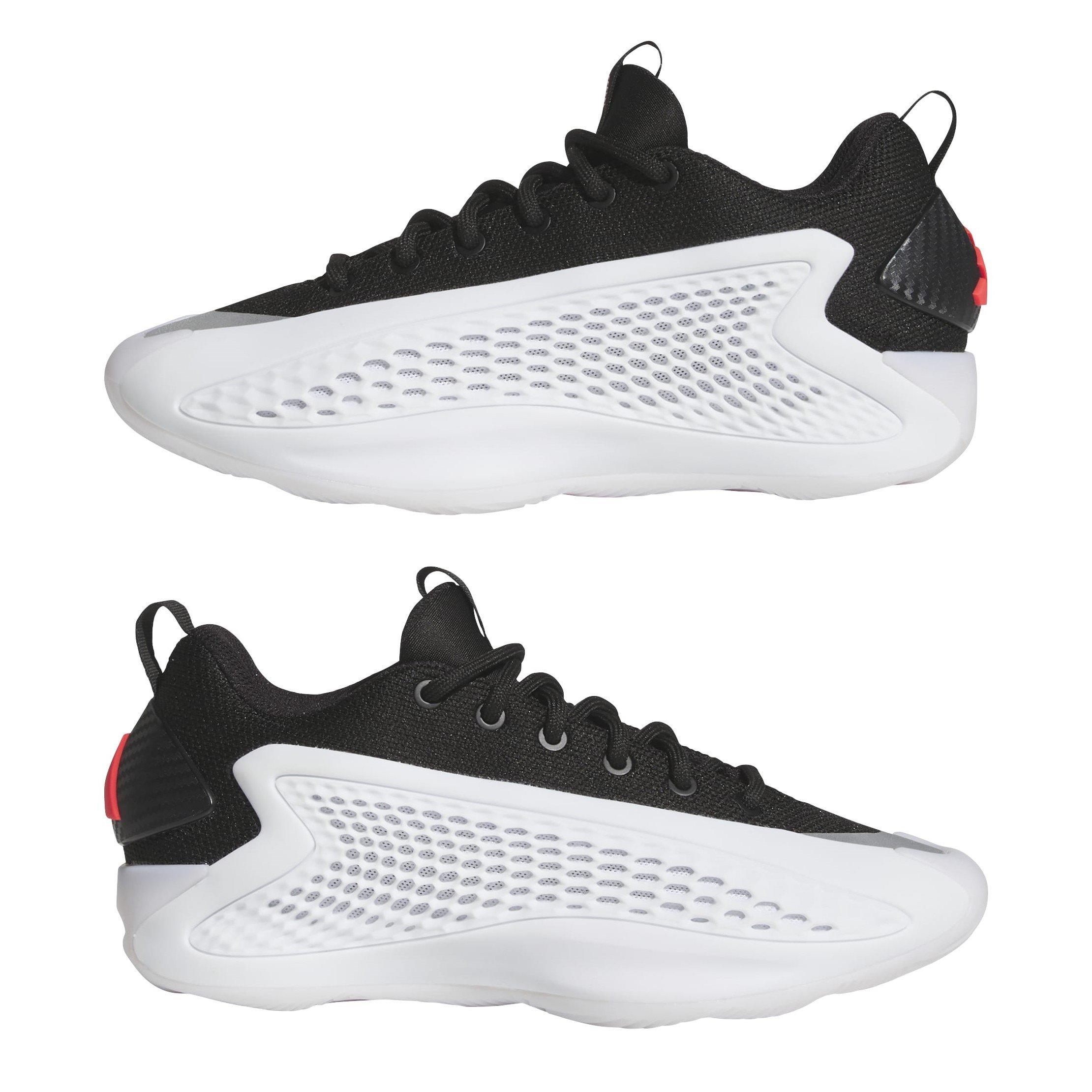 White/Blk/Red - adidas - Unisex Adults A.Edwards Basketball Trainers - 9