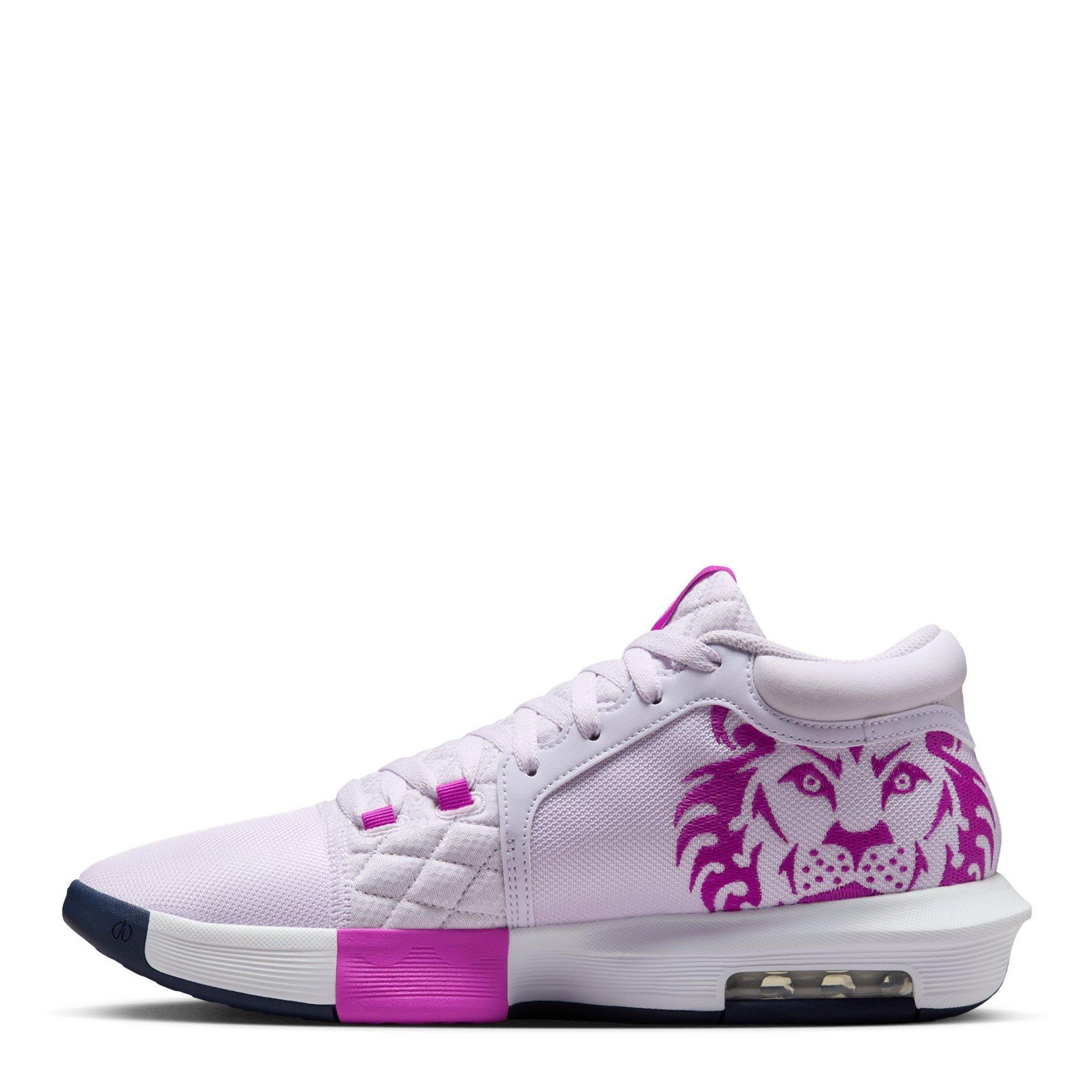 Raisin/Marine - Nike - LeBron Witness VIII Basketball Shoes - 2