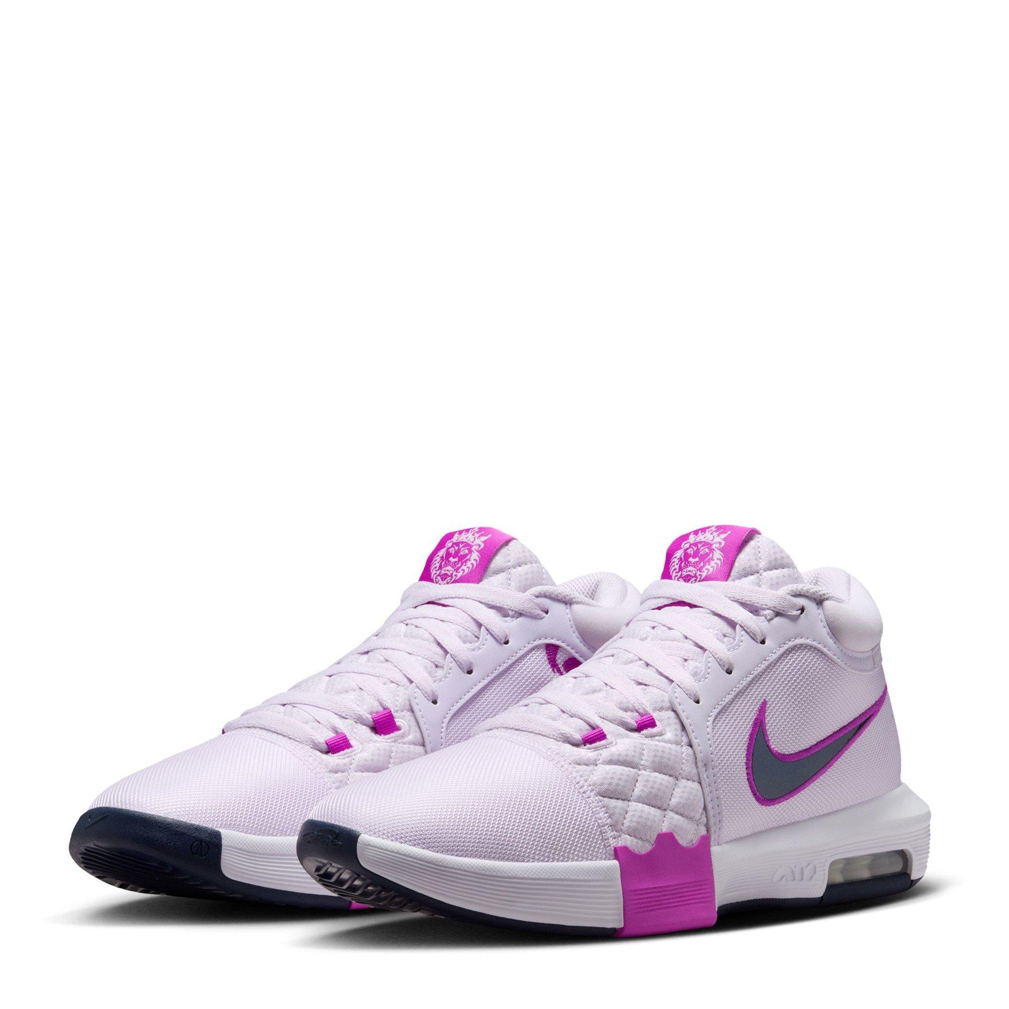 Raisin/Marine - Nike - LeBron Witness VIII Basketball Shoes - 4