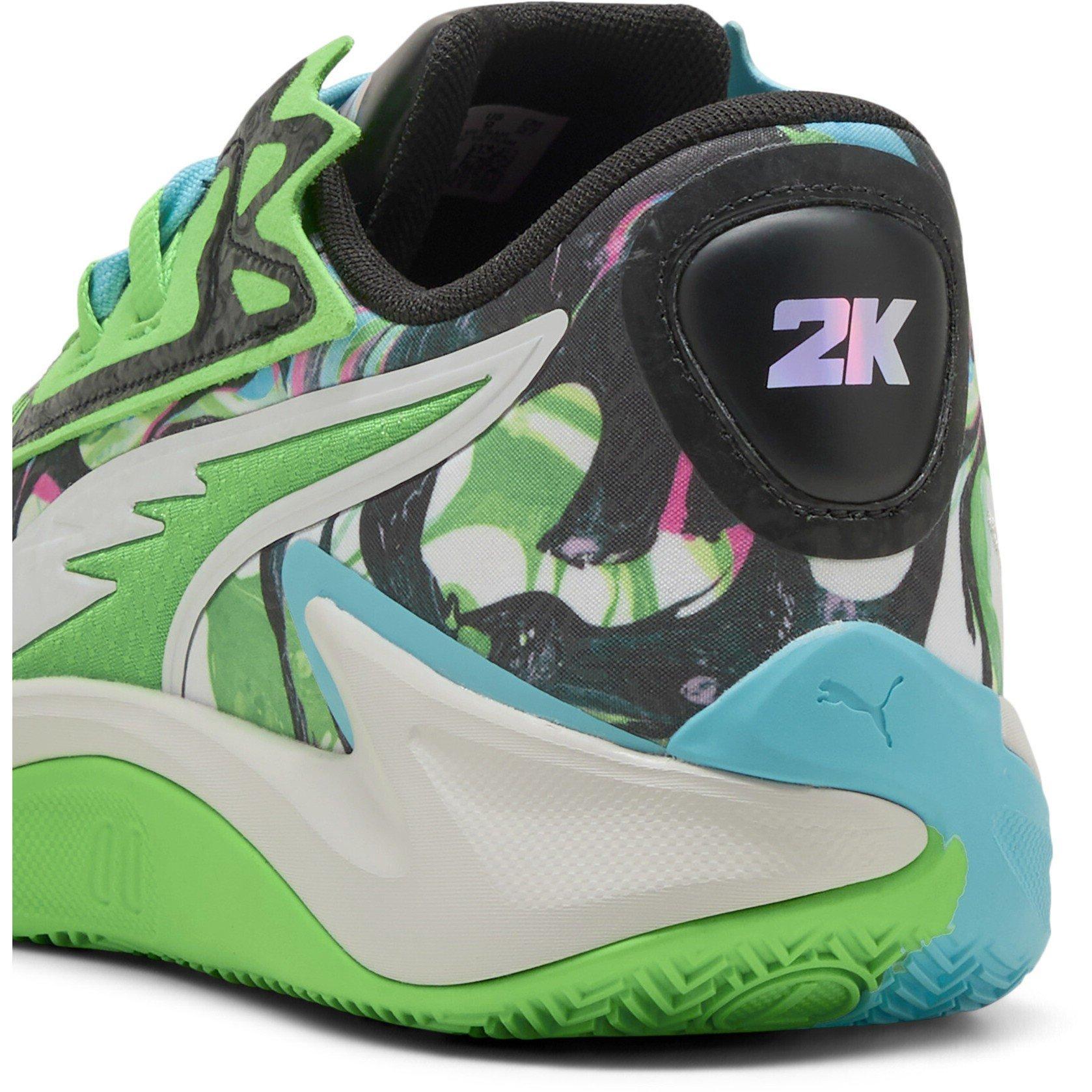 Bright Aqua-F - Puma - Men's Scoot Zeros Ii 2K Basketball Trainers - 6