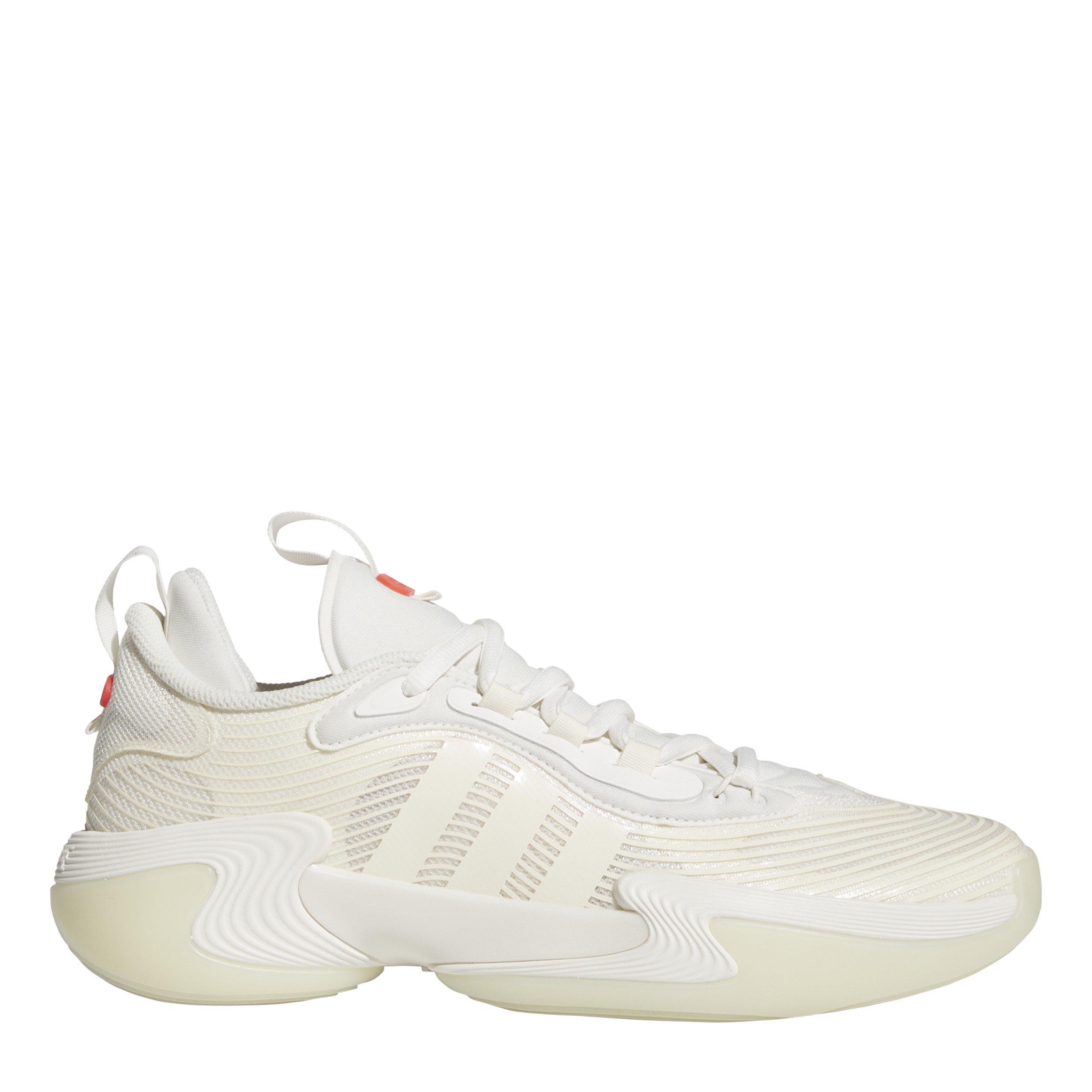Adidas  Adults Exhbt Sl Pr Basketball Trainers - White/Red - 9.5 (44)
