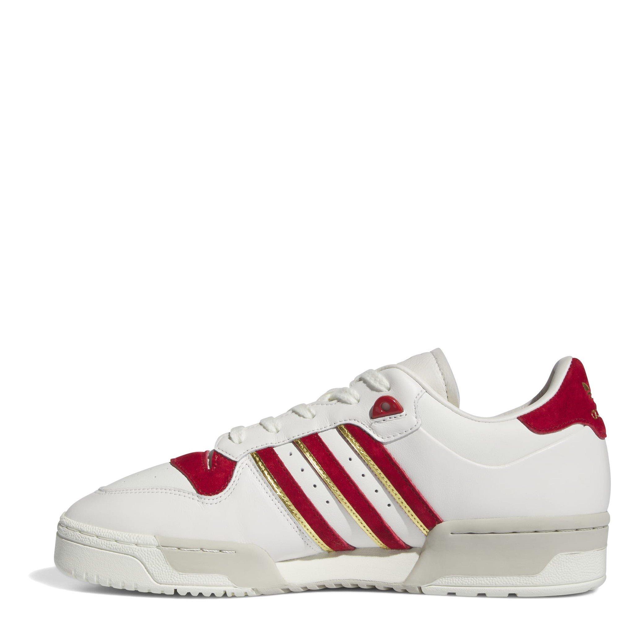 White - adidas Originals - Men's Rvlry 86 Low Basketball Trainers - 2