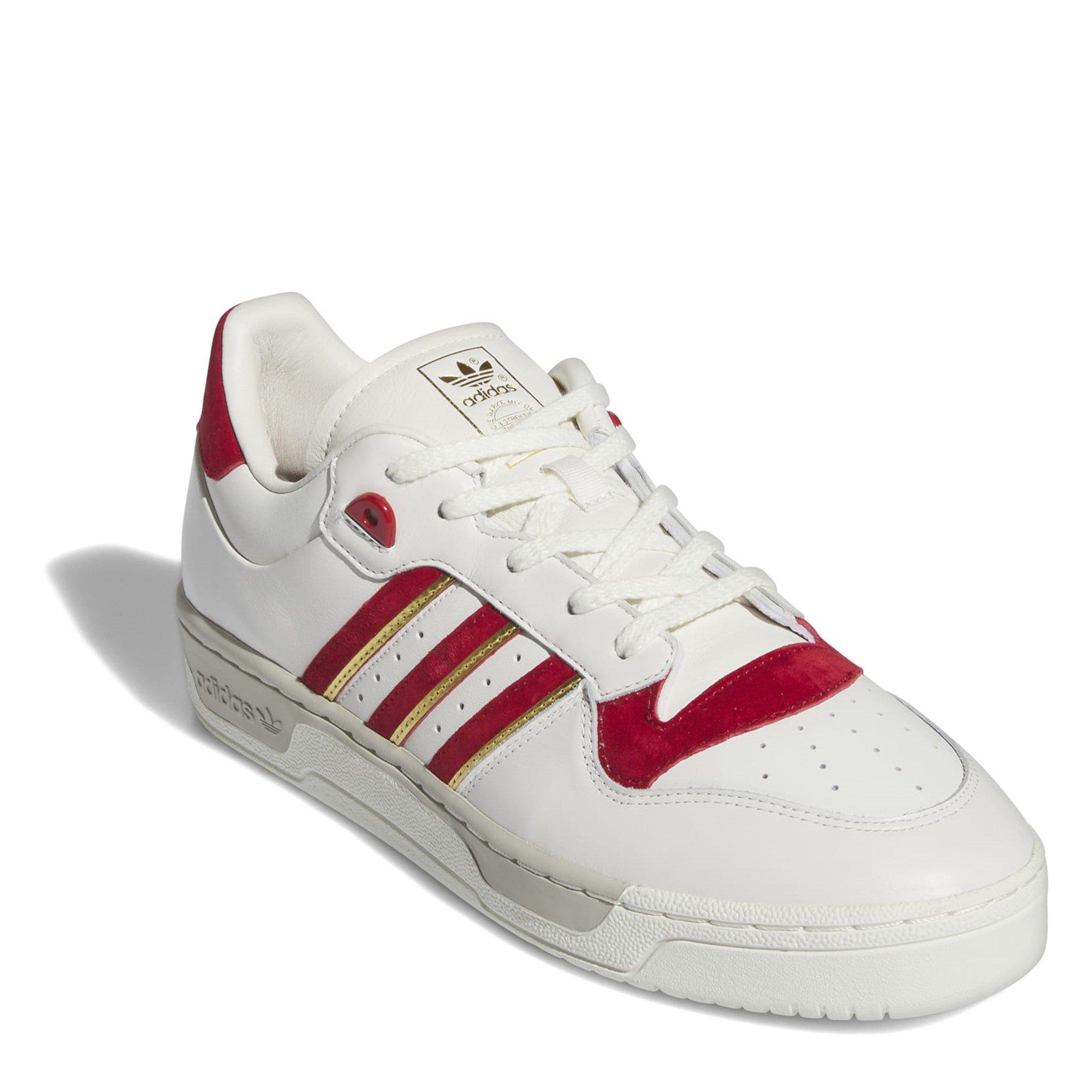White - adidas Originals - Men's Rvlry 86 Low Basketball Trainers - 3