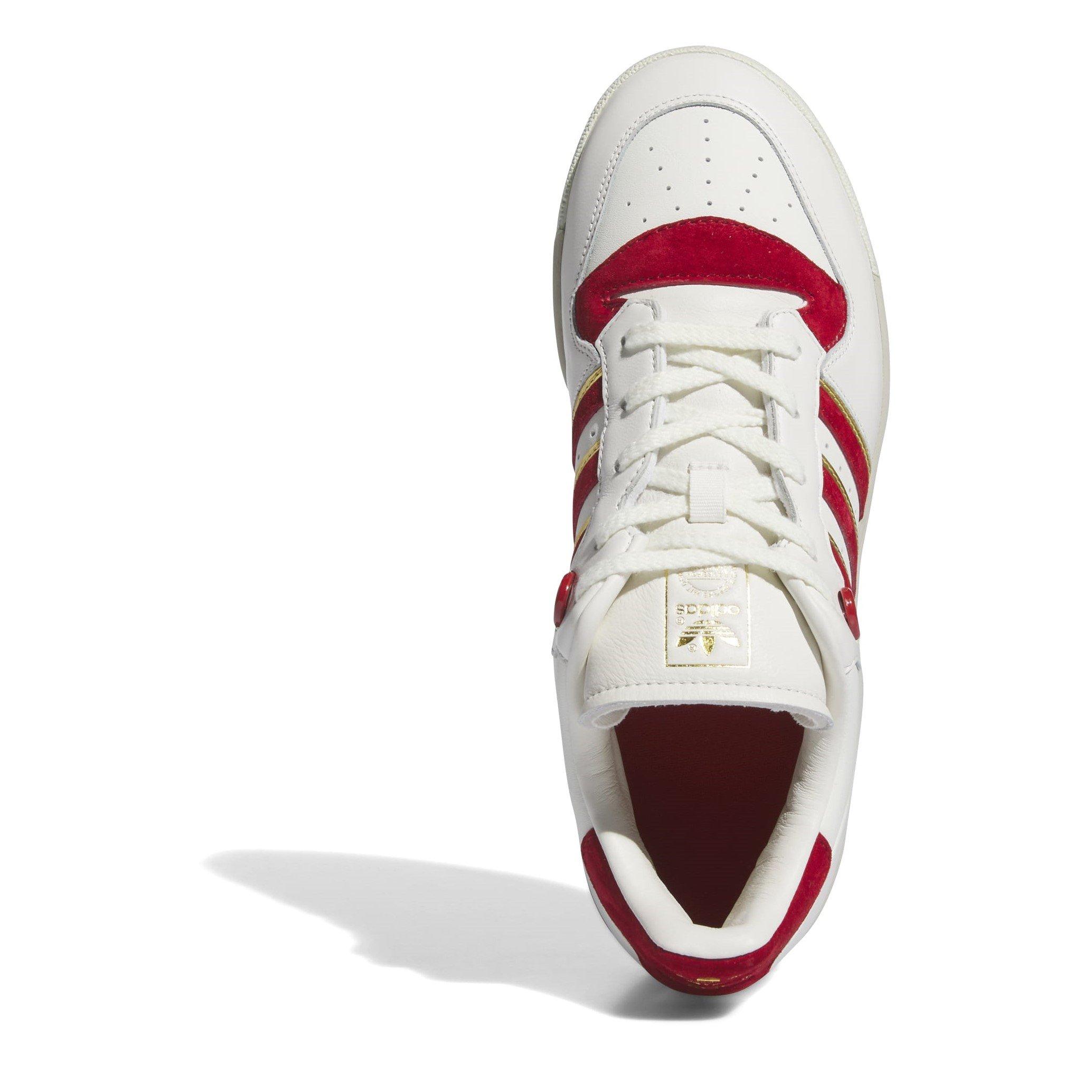 White - adidas Originals - Men's Rvlry 86 Low Basketball Trainers - 5