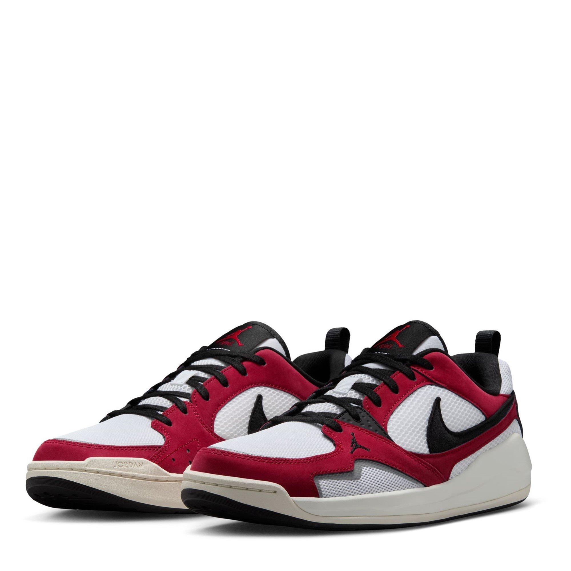 Wht/Blk/Red - Air Jordan - Men's Basketball Trainers - 4