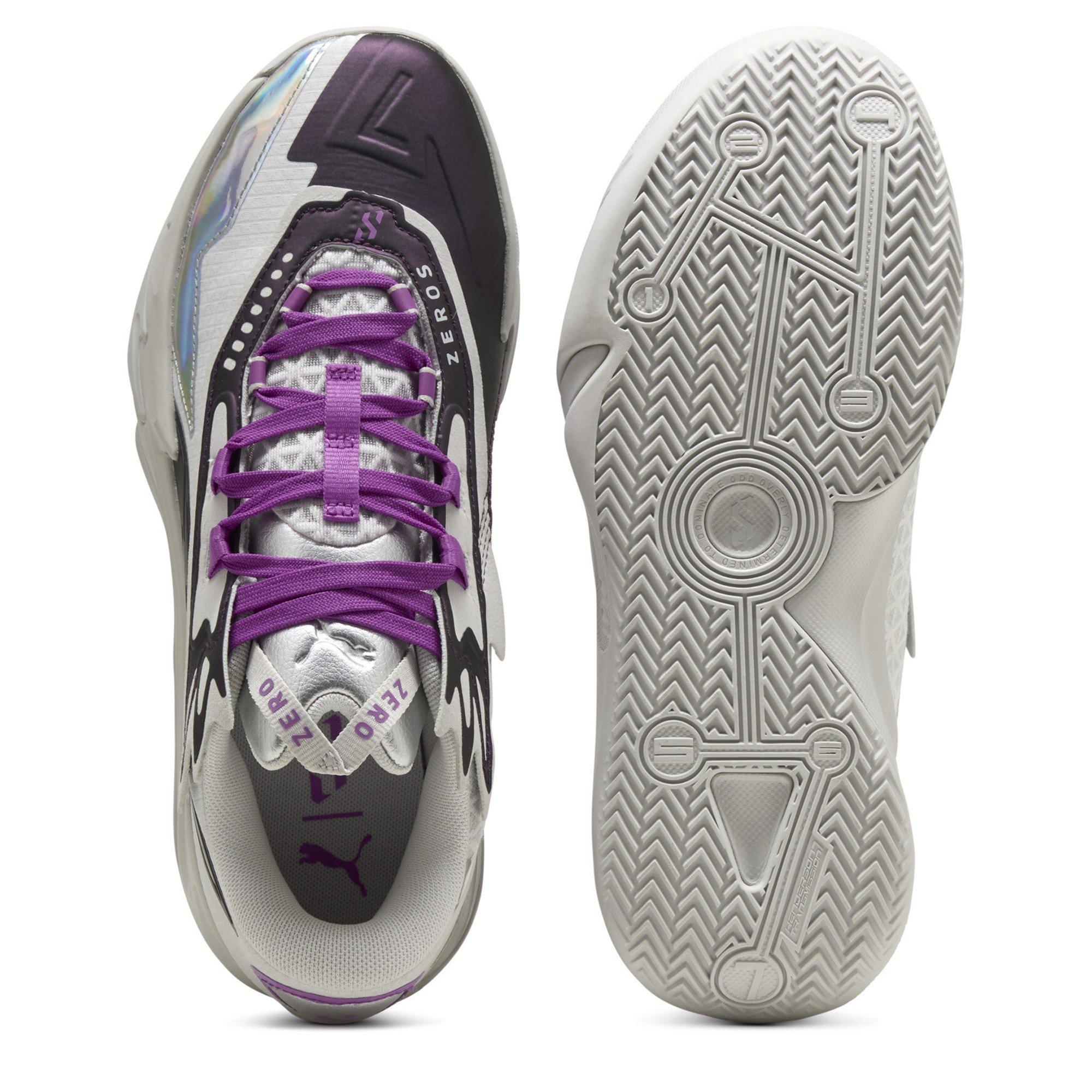 Feather Gray- - Puma - Men's Scoot Zeros II Sterling Basketball Trainers - 4