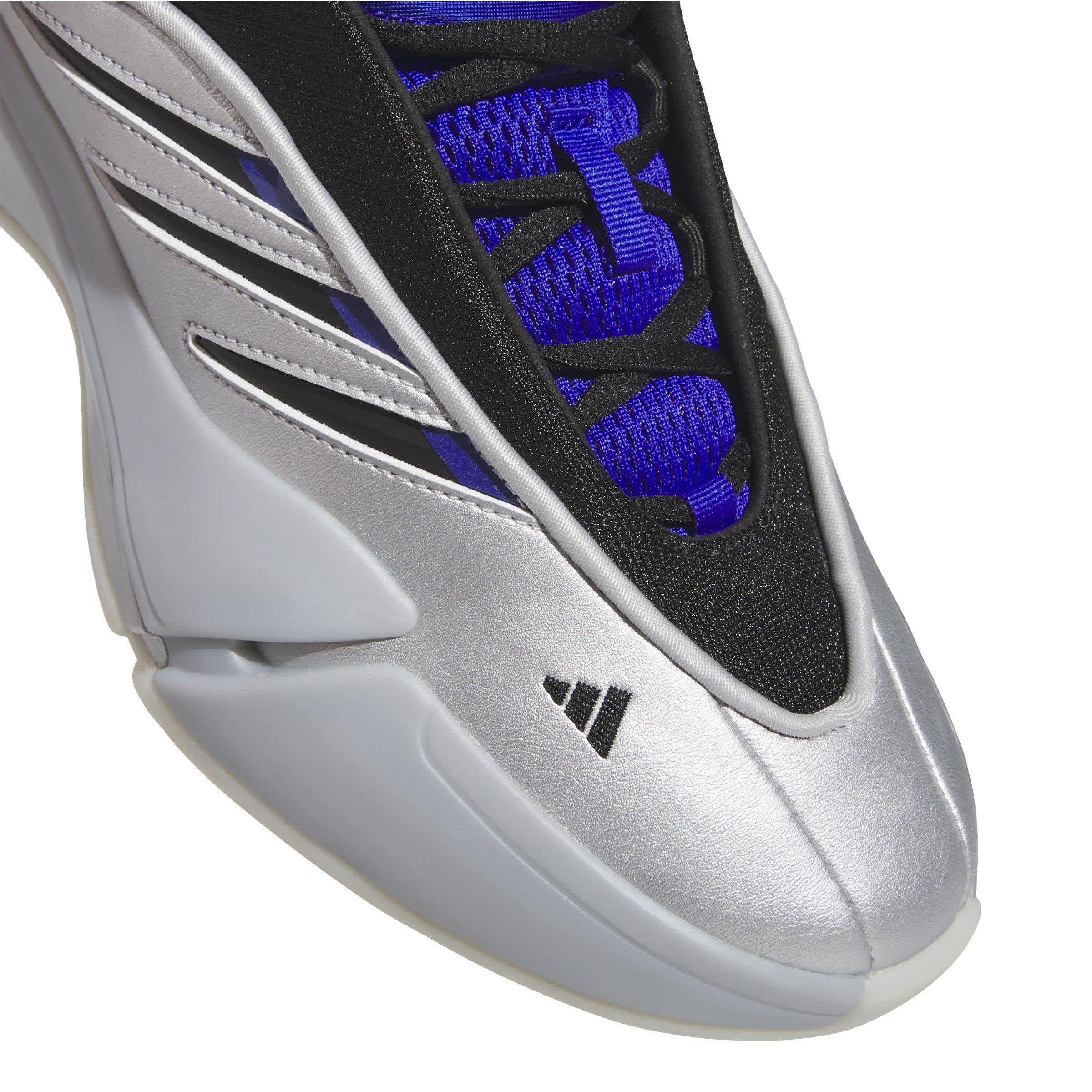 Silber Met. - adidas - Adults Dame 99 Basketball Trainers - 7