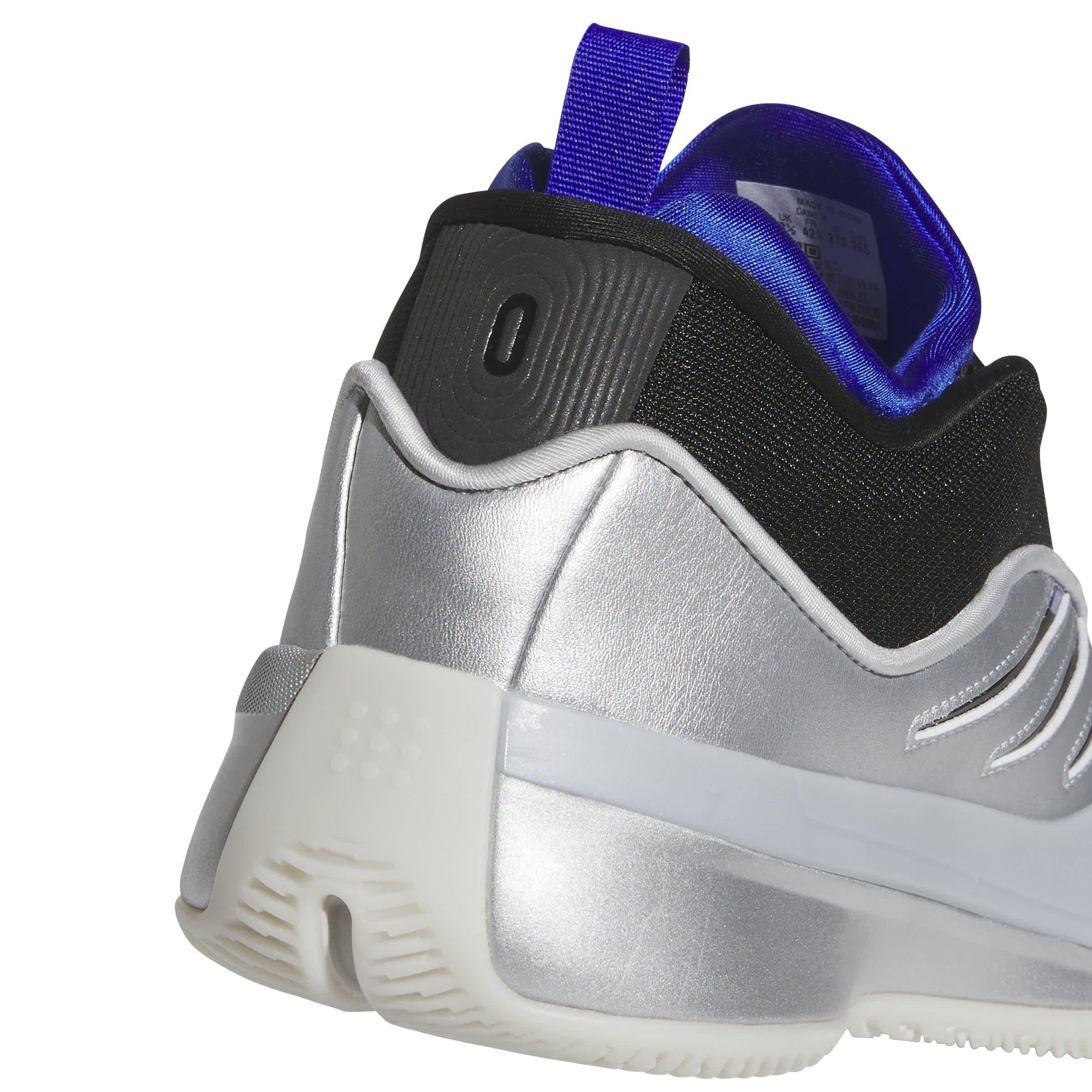 Silber Met. - adidas - Adults Dame 99 Basketball Trainers - 8