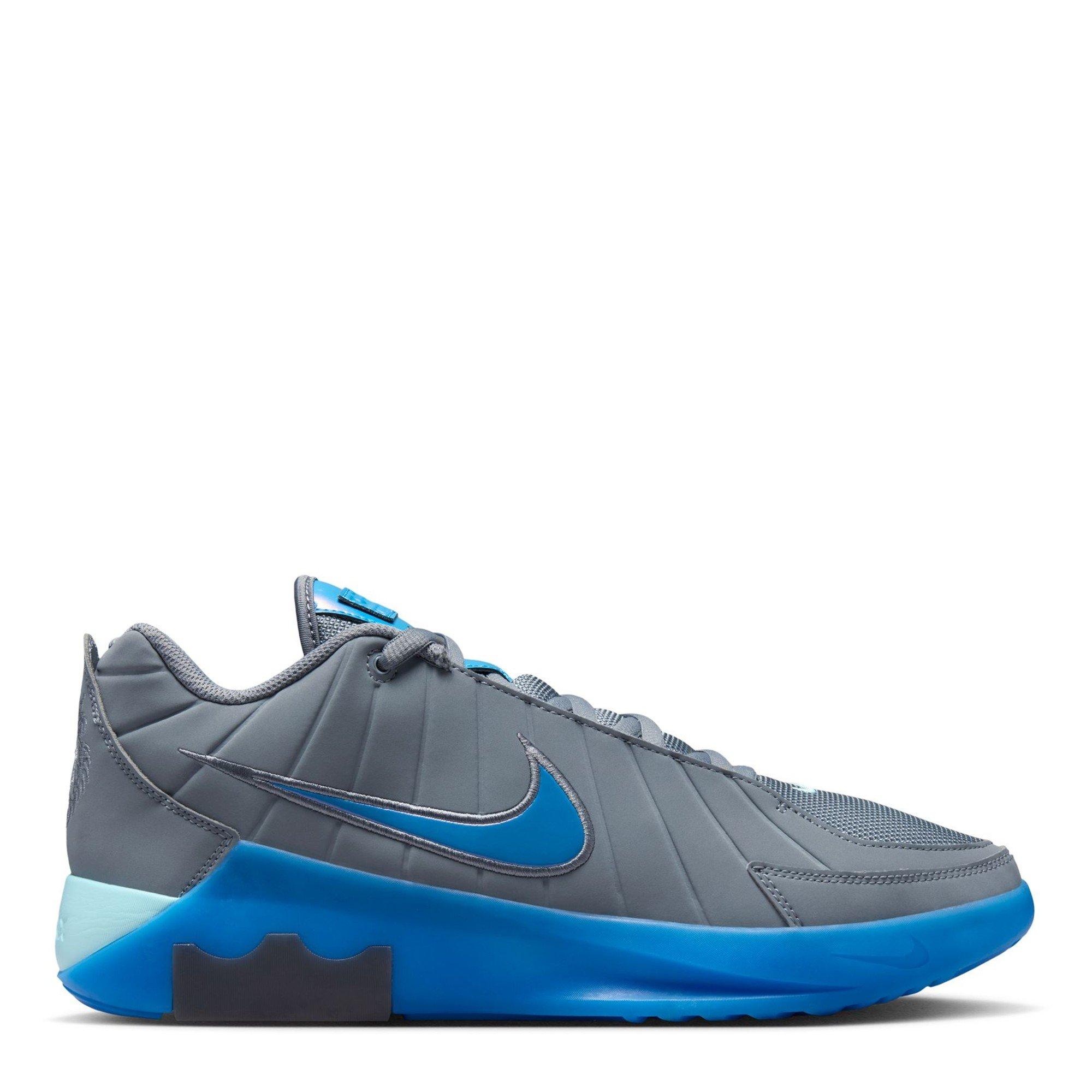 Nike Men's Basketball Trainers - Grey/Blue - 9 (44)