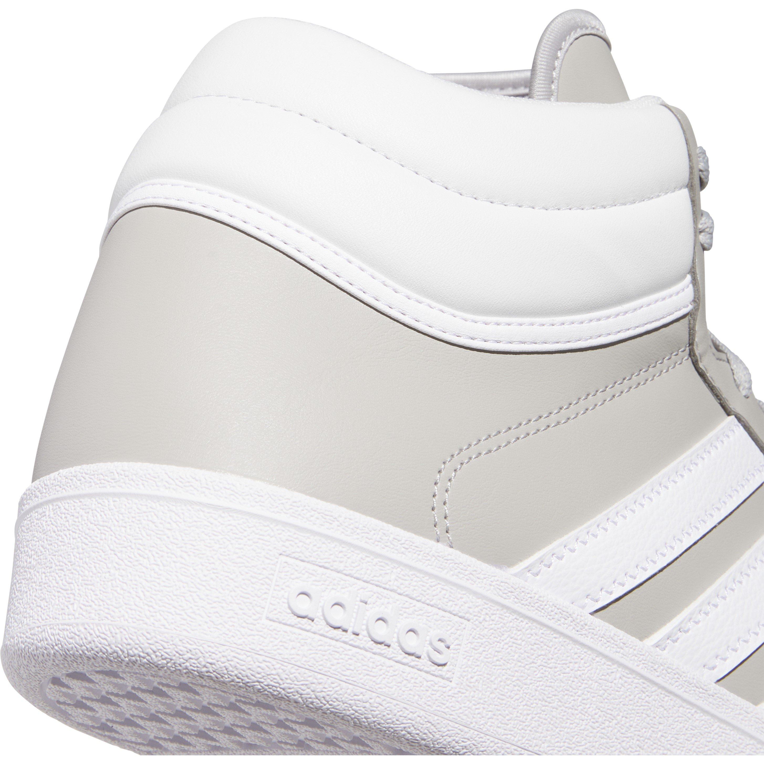 Grey Two/ White - adidas - Adults Hoops Mid Basketball Trainers - 7