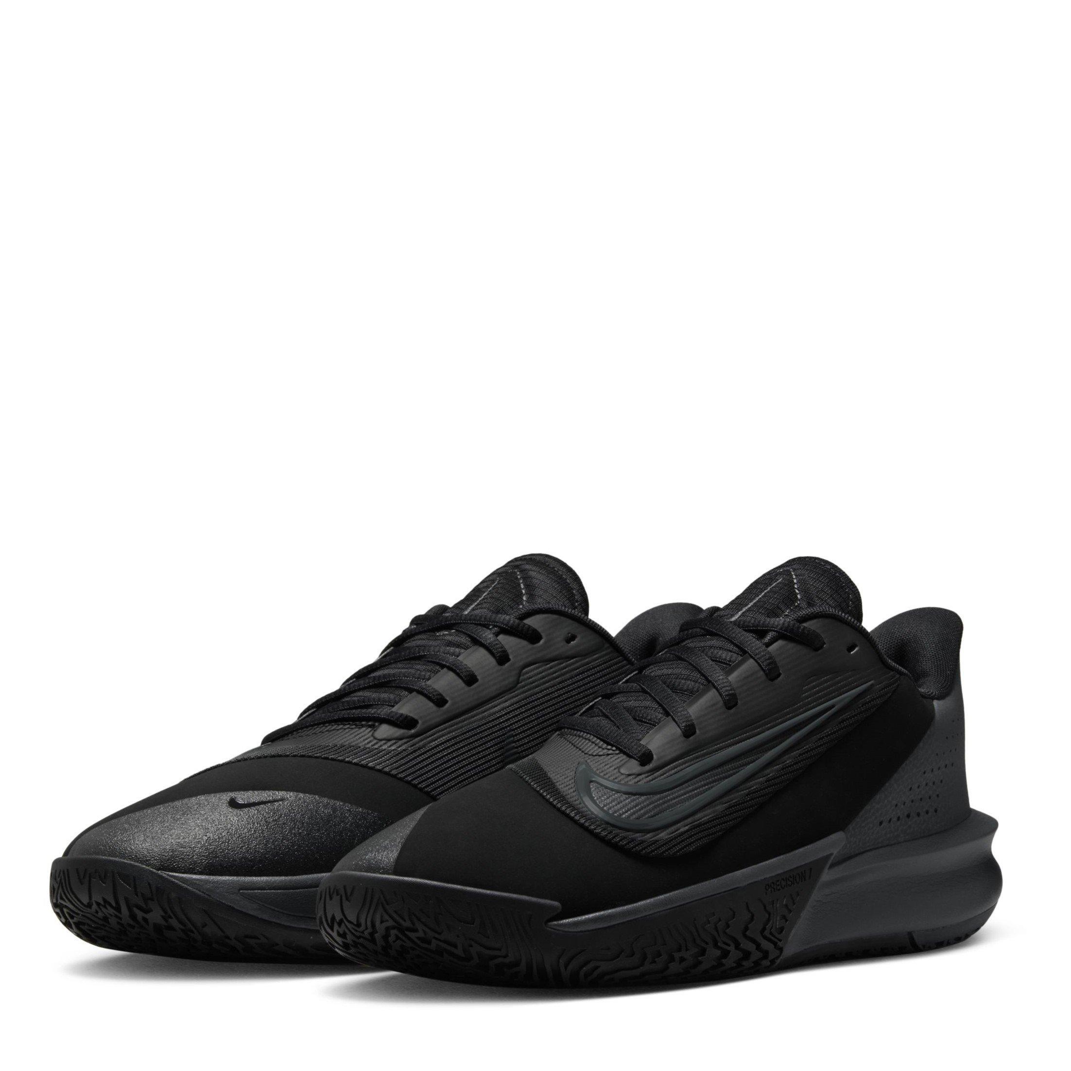 Blk/Anthracite - Nike - Precision 7 Adults Basketball Shoes - 4