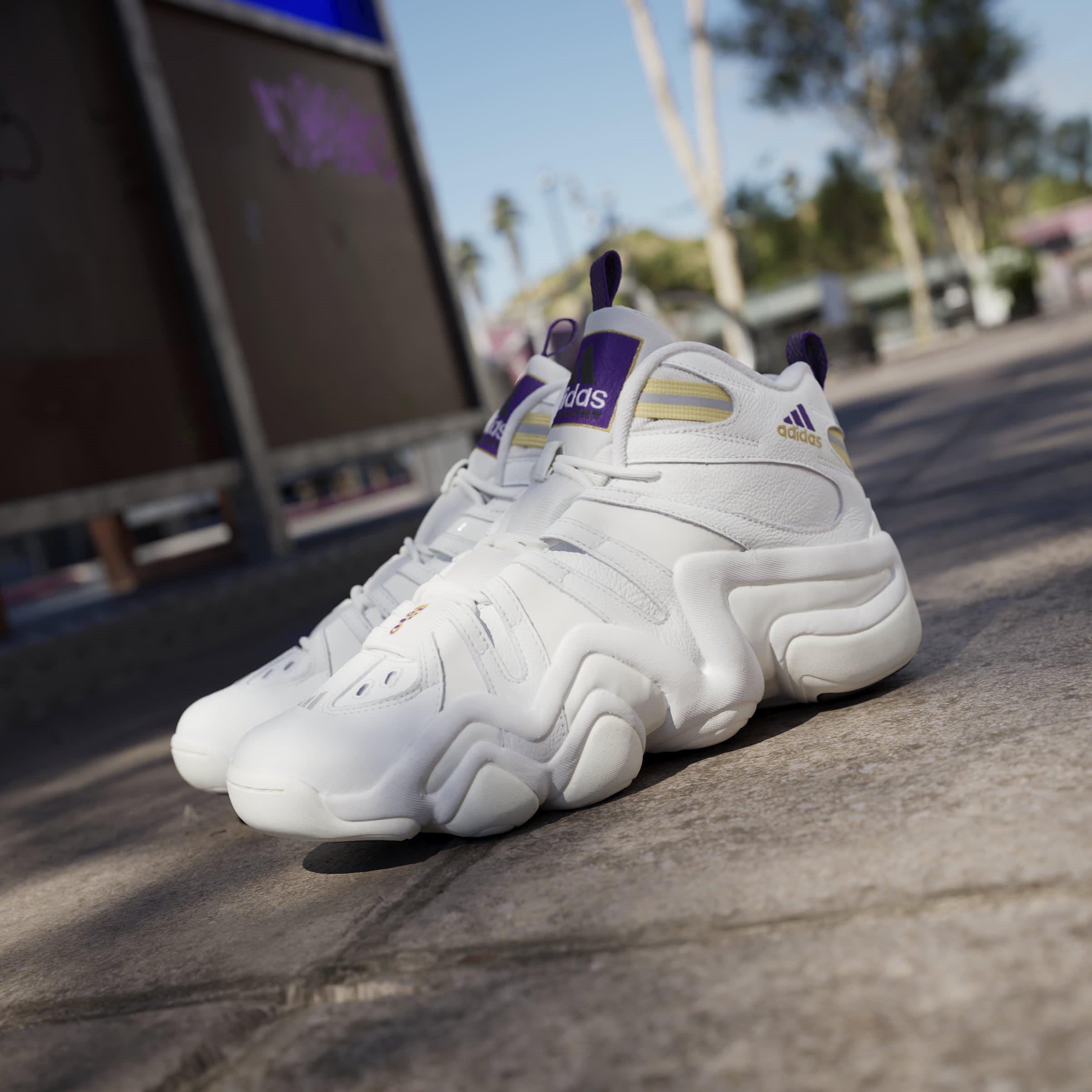Core White - adidas - Crazy Basketball Trainers - 14