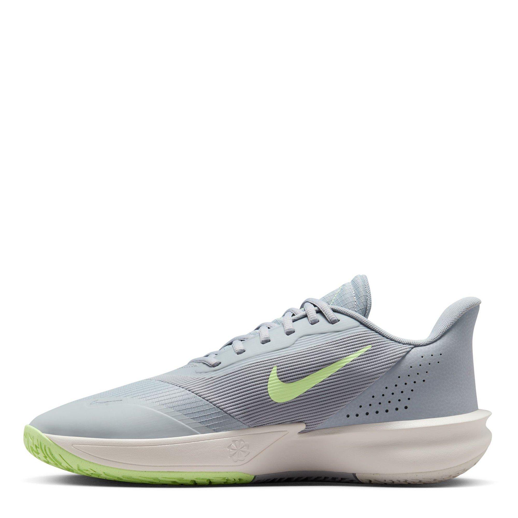 Grey/Green - Nike - Precision 7 Adults Basketball Shoes - 2