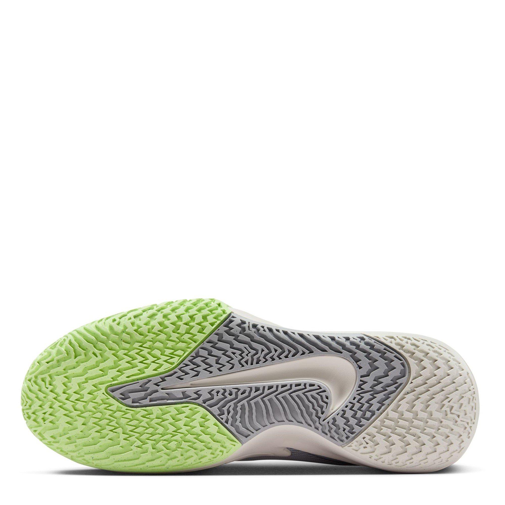 Grey/Green - Nike - Precision 7 Adults Basketball Shoes - 3