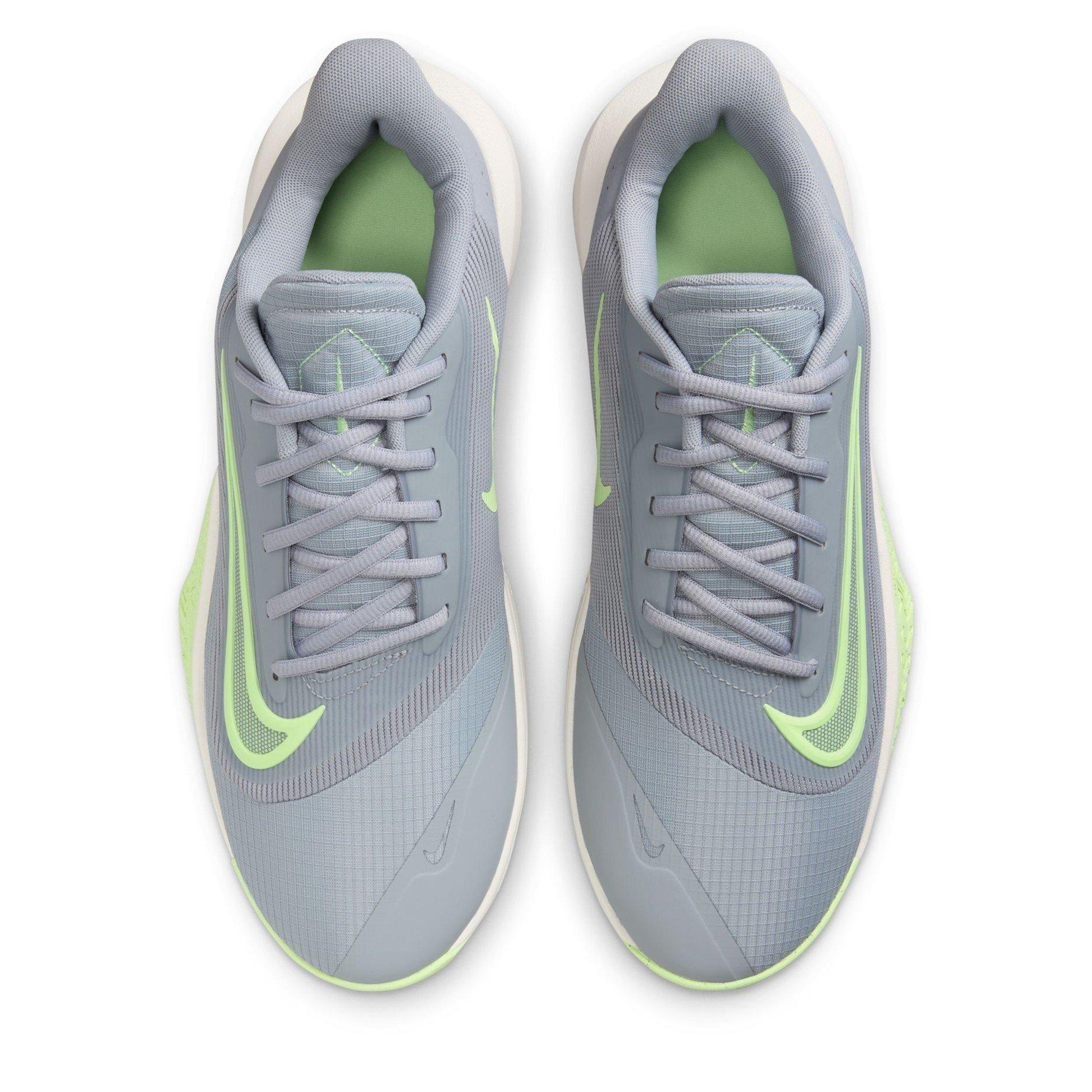 Grey/Green - Nike - Precision 7 Adults Basketball Shoes - 6