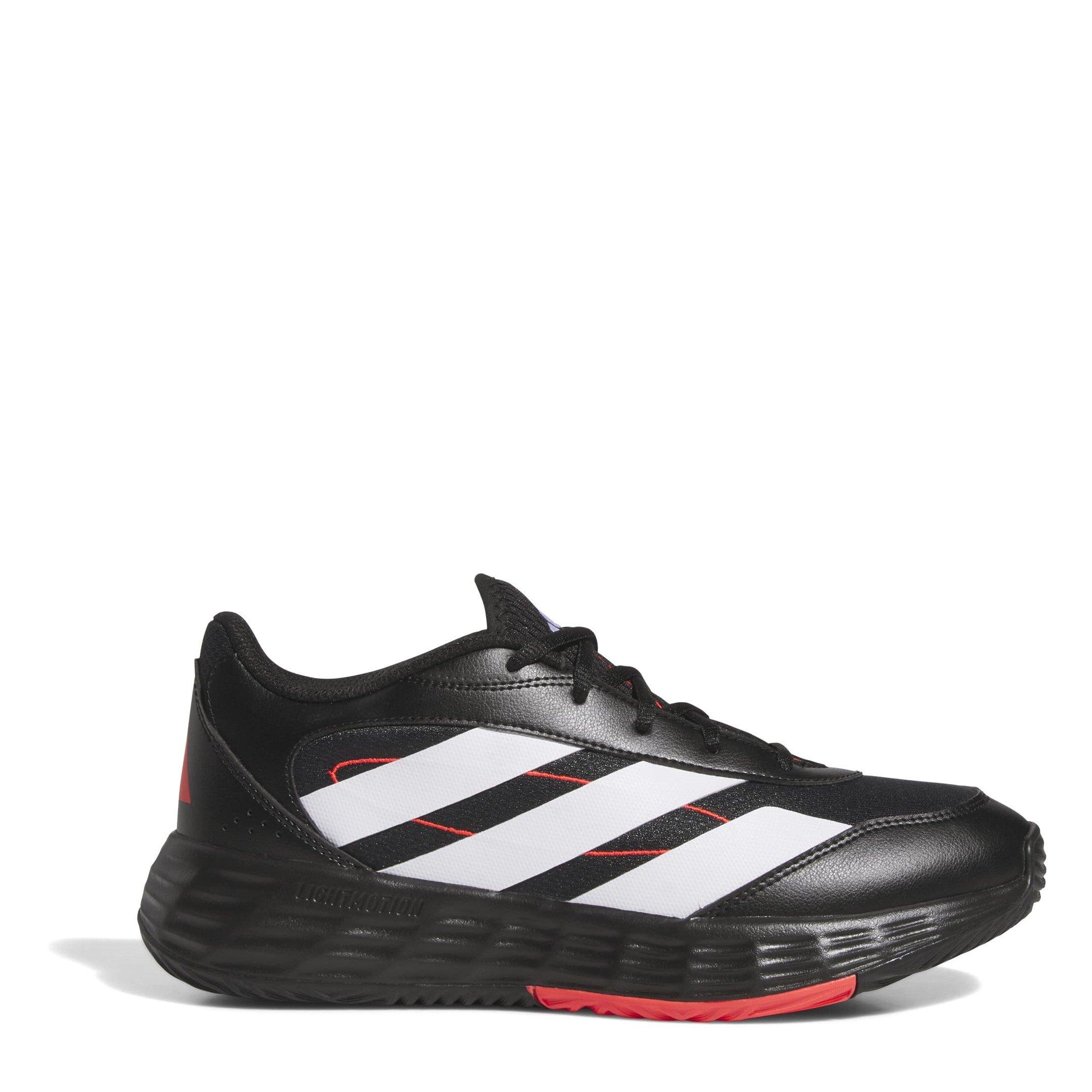 CBlack/Wht/Red - adidas - GAMECHASER Adults Basketball Shoes - 1