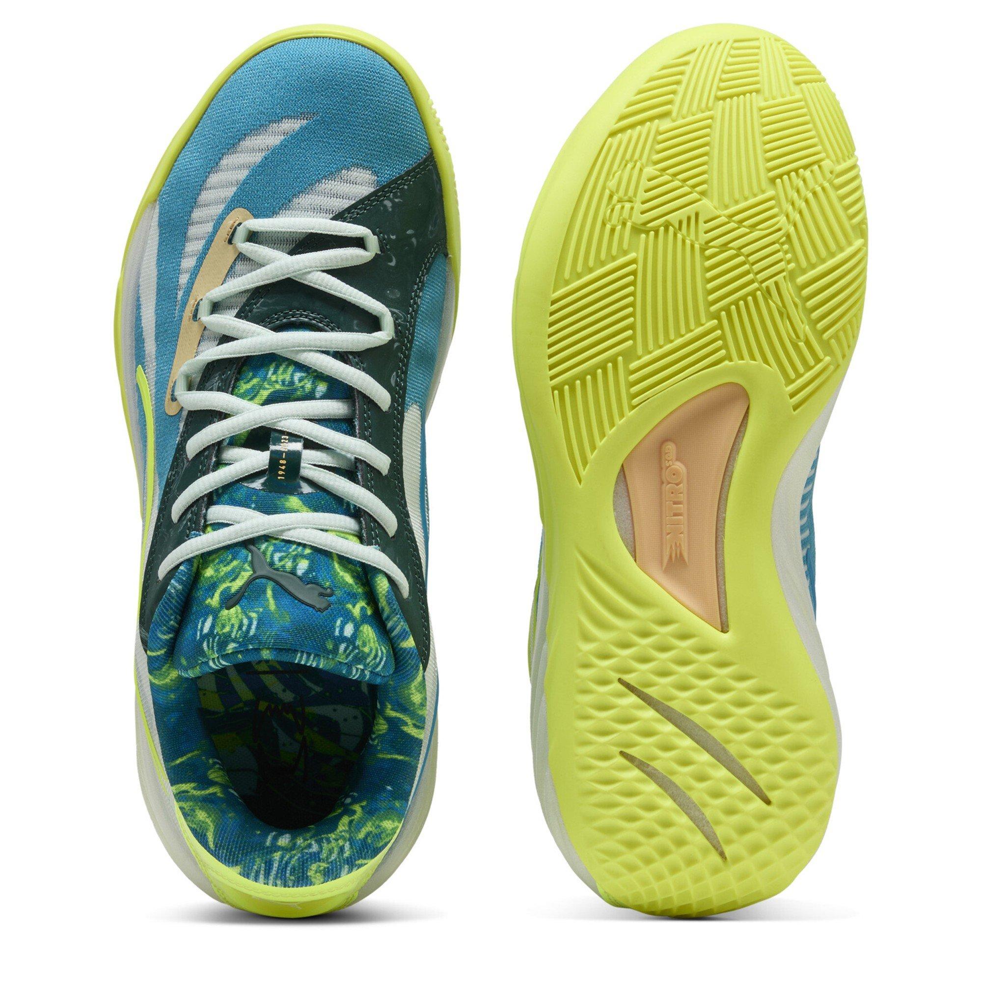 Tropsko plava - Puma - Men's All-Pro Nitro Hoops Dream Basketball Trainers - 4