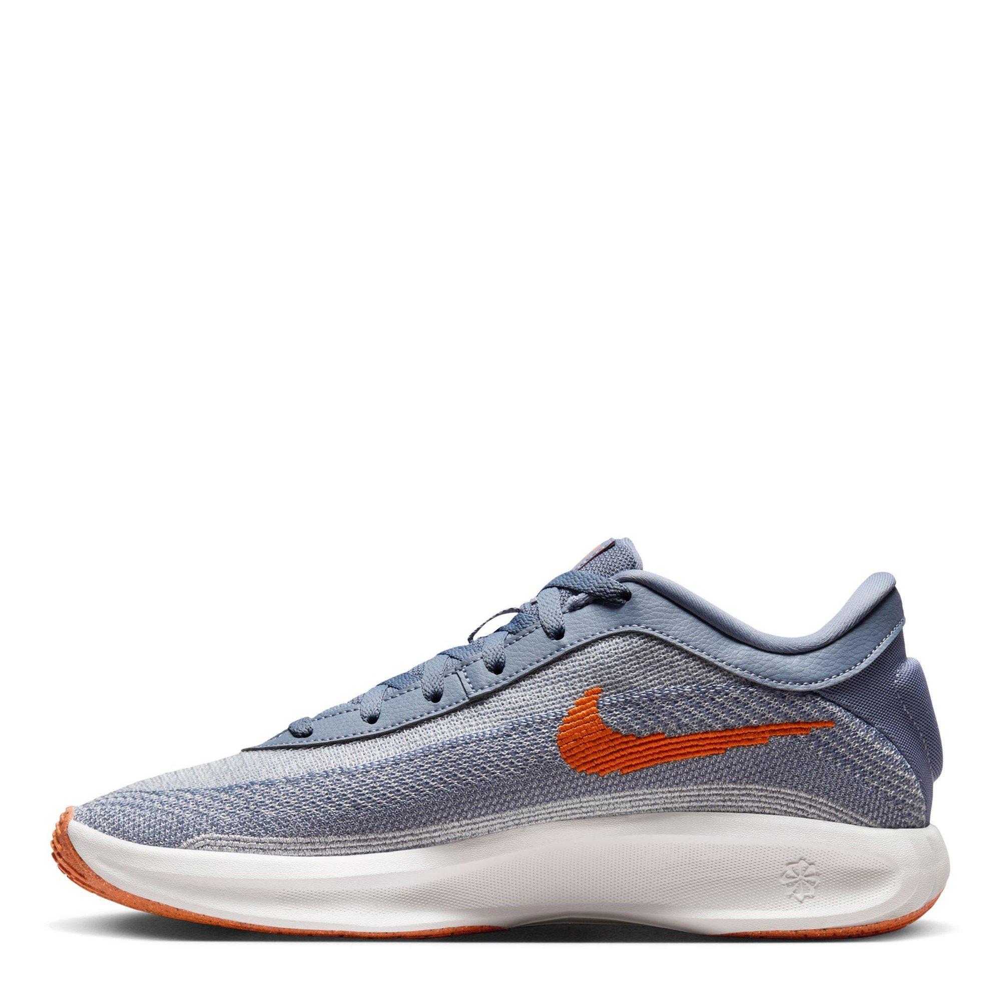 Ashen Slate/Org - Nike - G.T. Hustle Academy Basketball Trainers Mens - 2