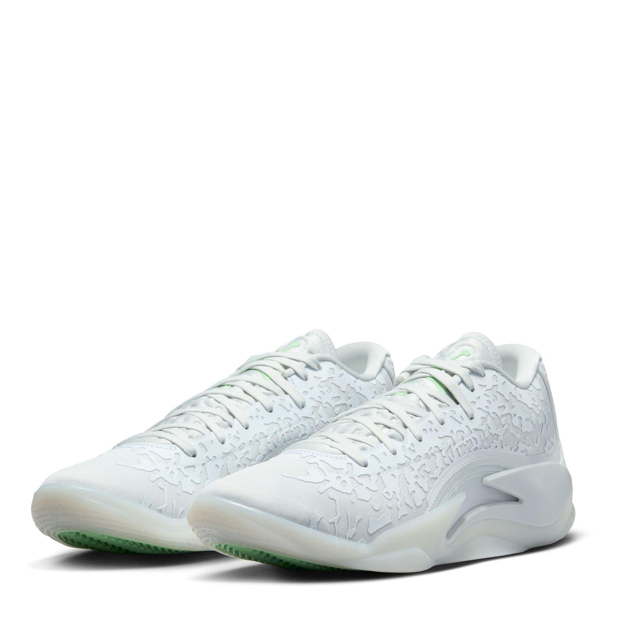 White/Vapr Grn - Air Jordan - Zion Basketball Trainers - 4