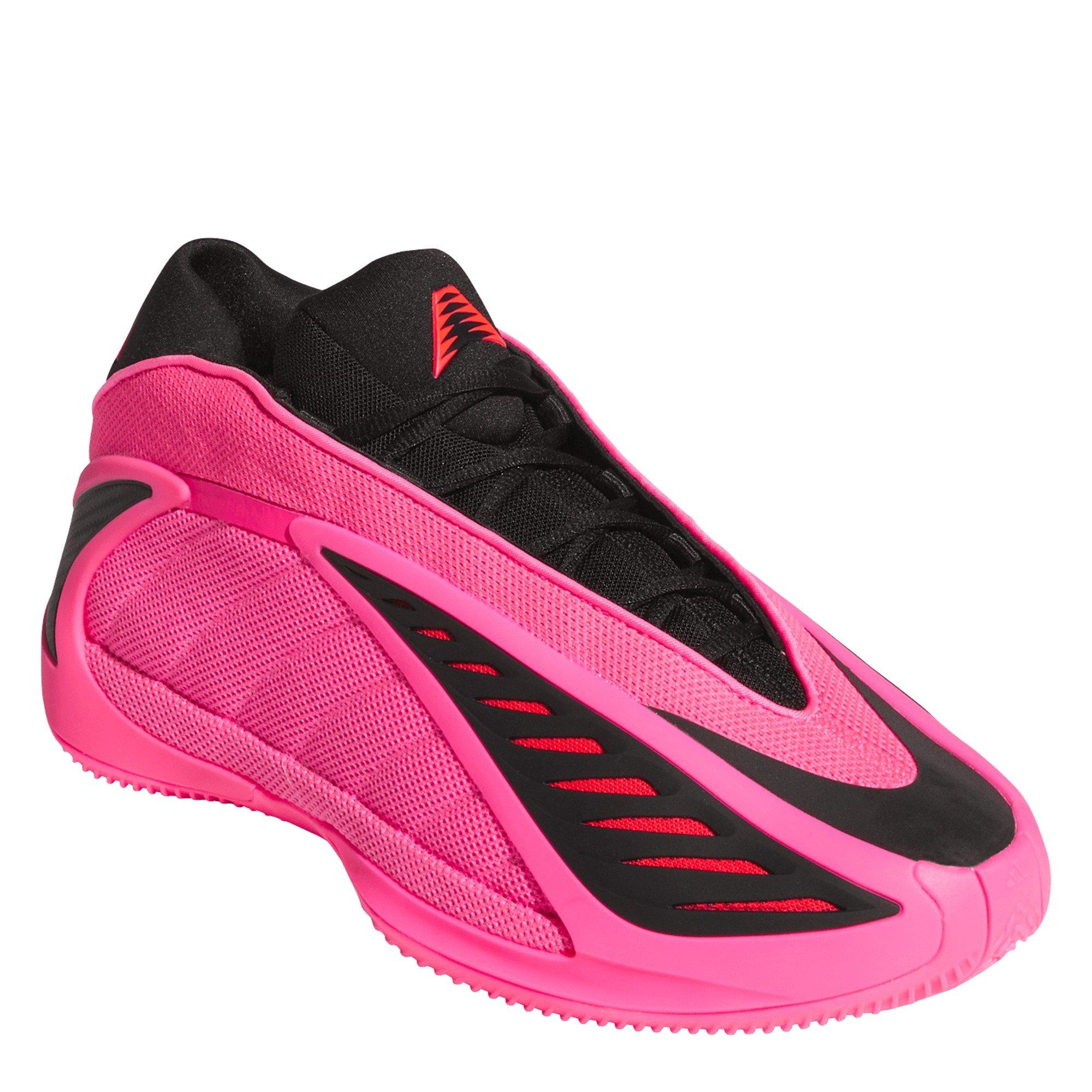 Pink/Black - adidas - Mens Anthony Edwards 2 Basketball Trainers - 3