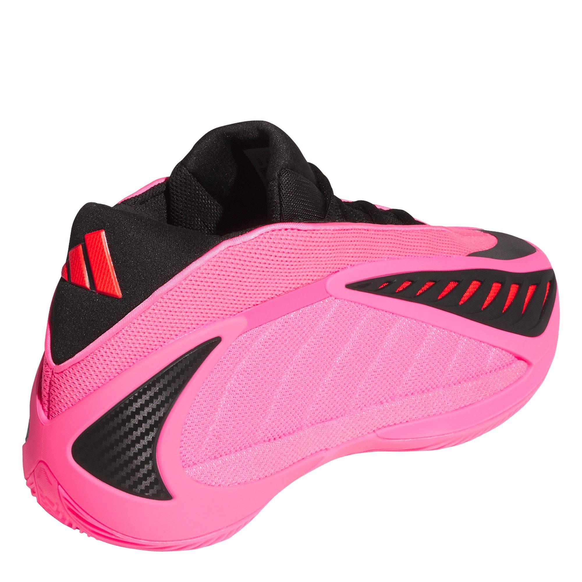 Pink/Black - adidas - Mens Anthony Edwards 2 Basketball Trainers - 4