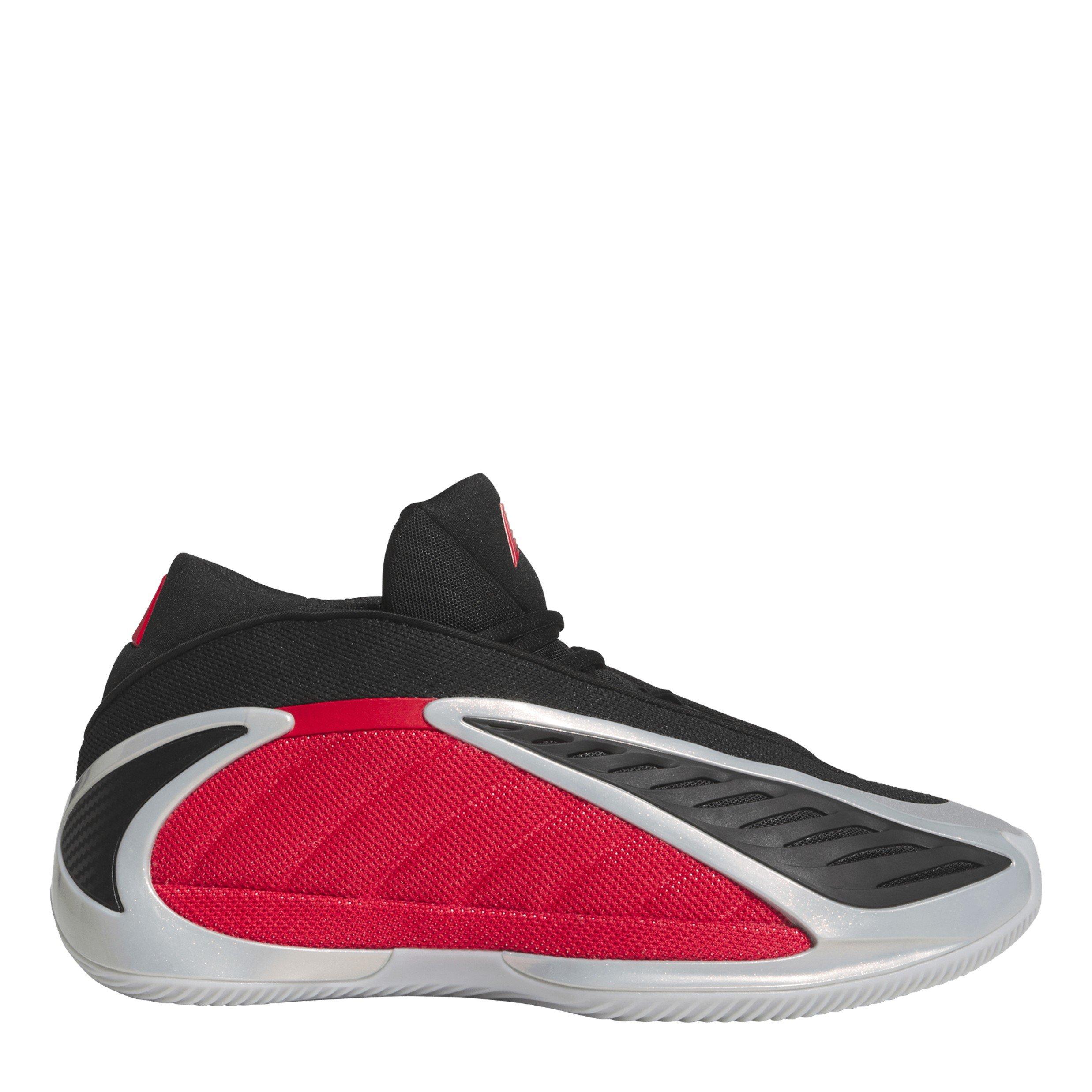 Adidas Men's Anthony Edwards 2 Basketball Trainers - Silver/Red - 7 (40.7)
