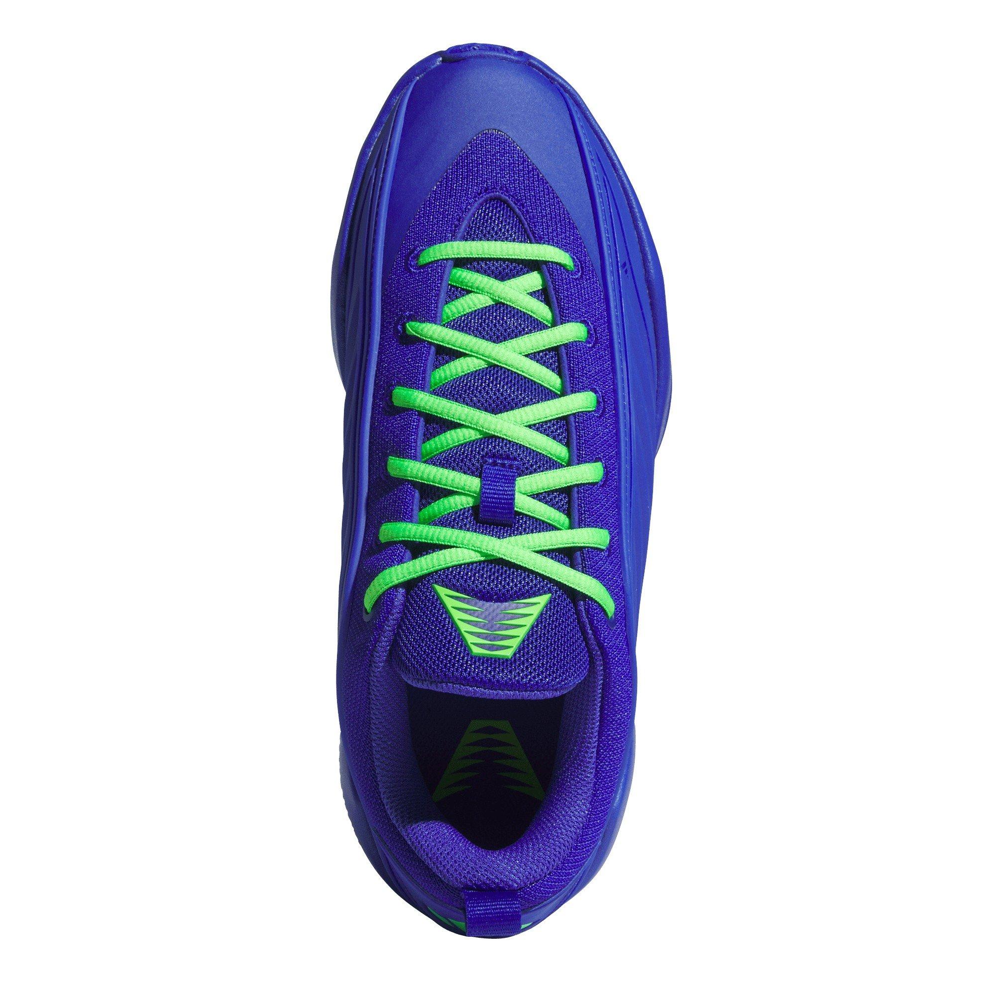 Blå/Grøn - adidas - Men's Basketball Trainers - 5