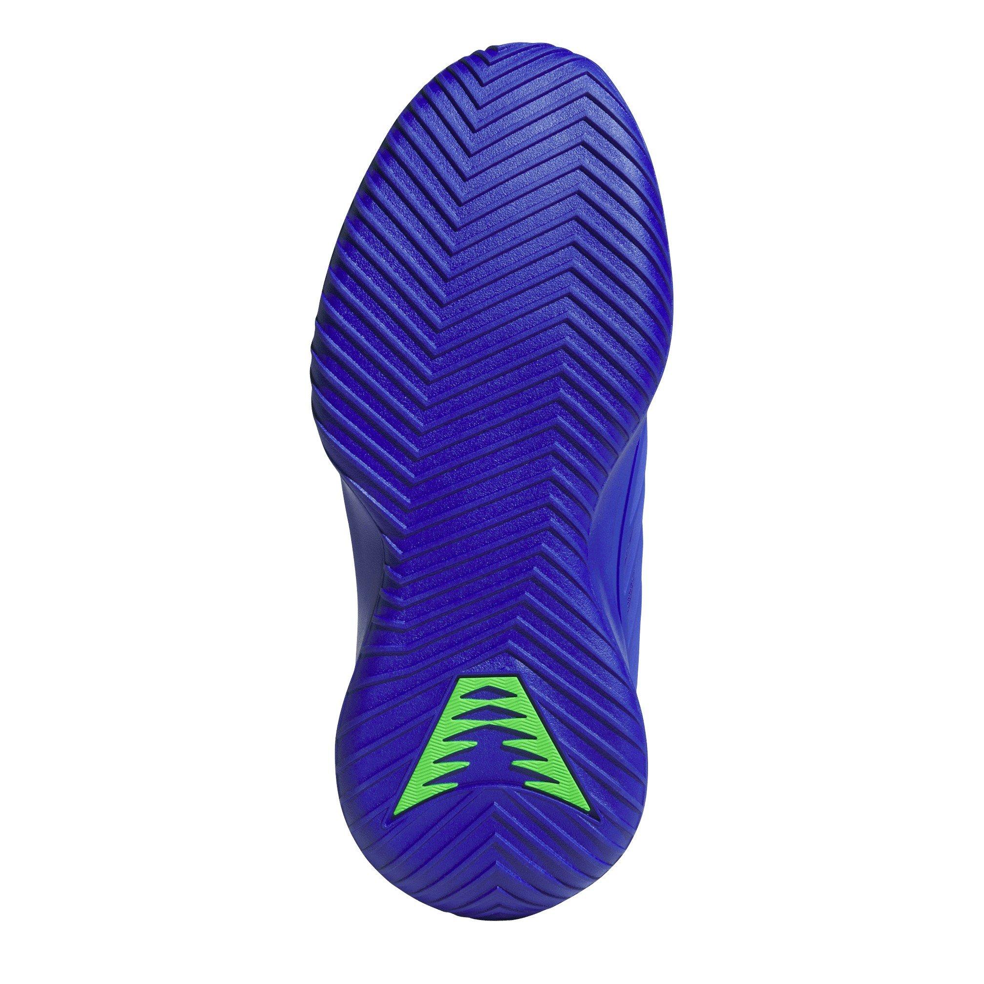 Blå/Grøn - adidas - Men's Basketball Trainers - 6