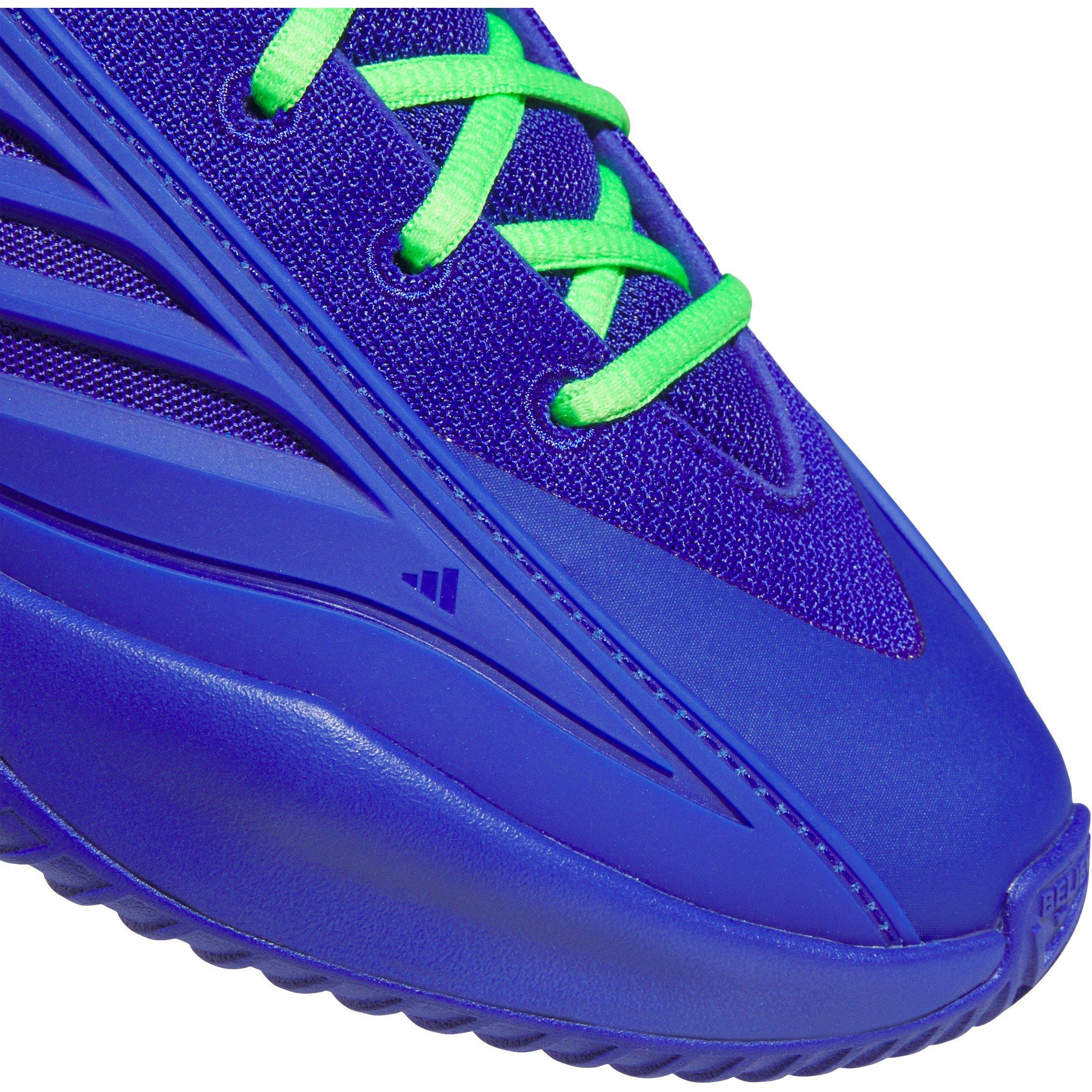 Blå/Grøn - adidas - Men's Basketball Trainers - 7