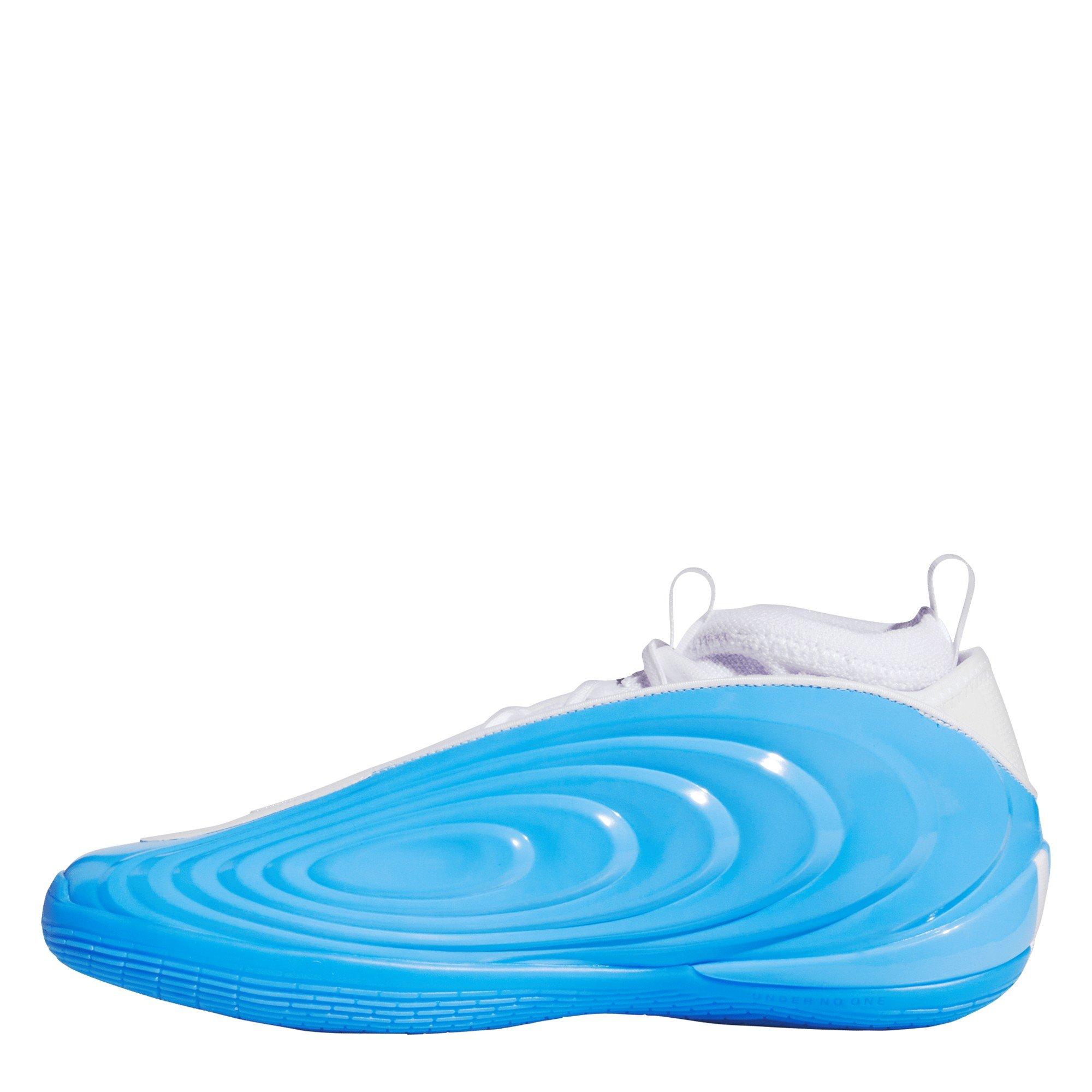 Auqa/White - adidas - Men's Basketball Trainers - 2