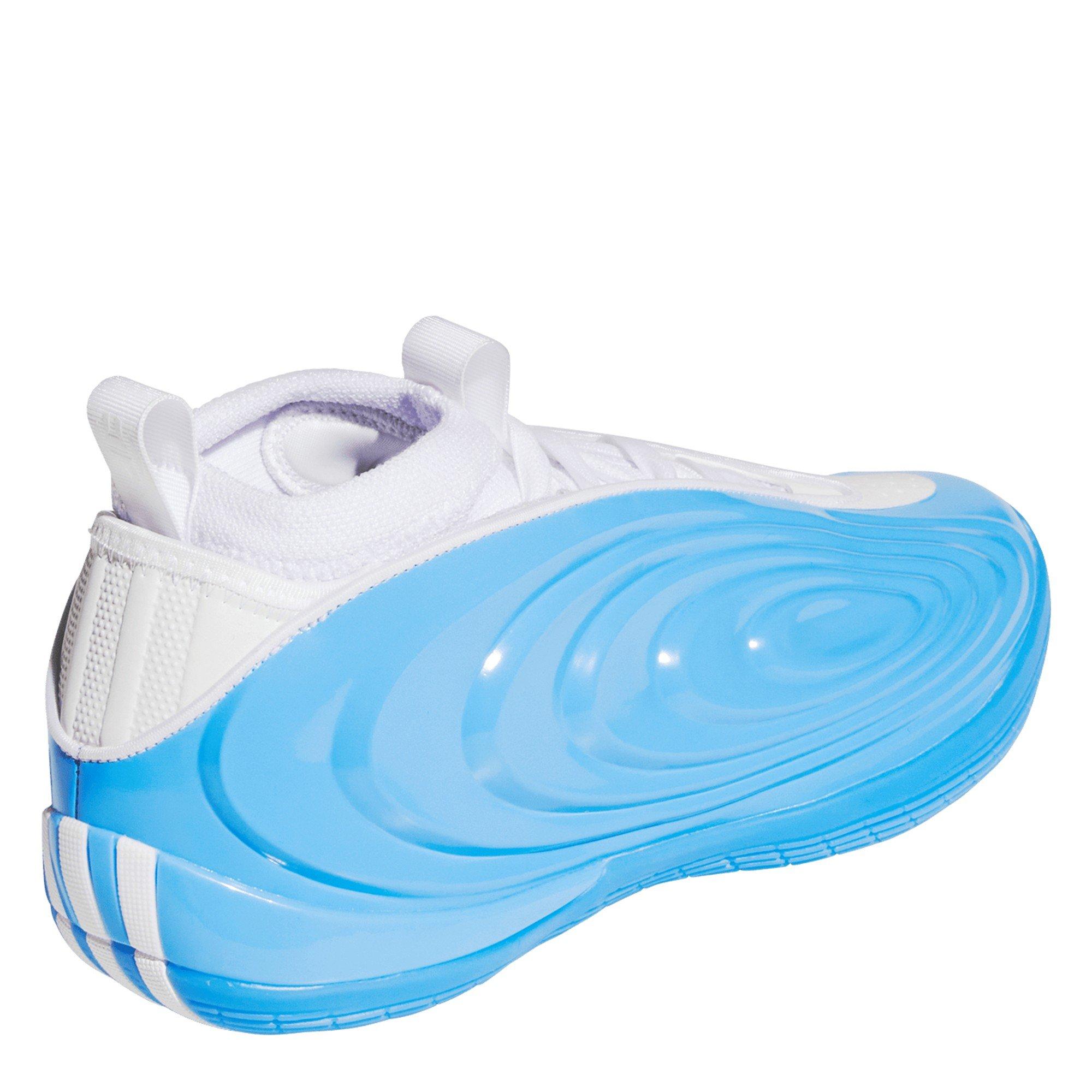 Auqa/White - adidas - Men's Basketball Trainers - 4