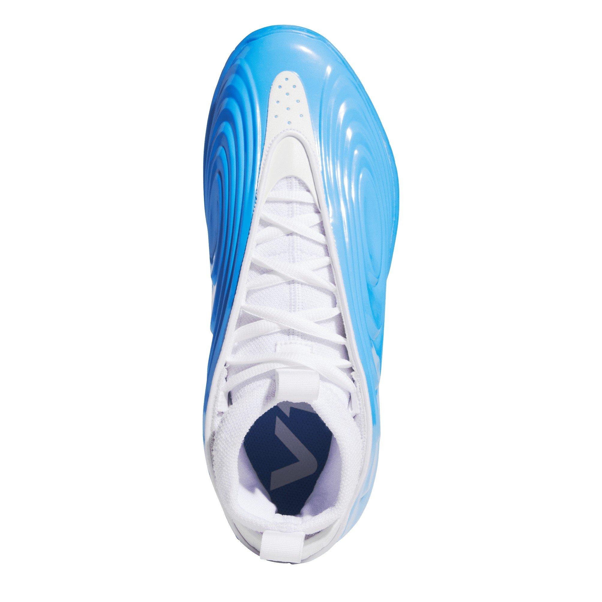 Auqa/White - adidas - Men's Basketball Trainers - 5