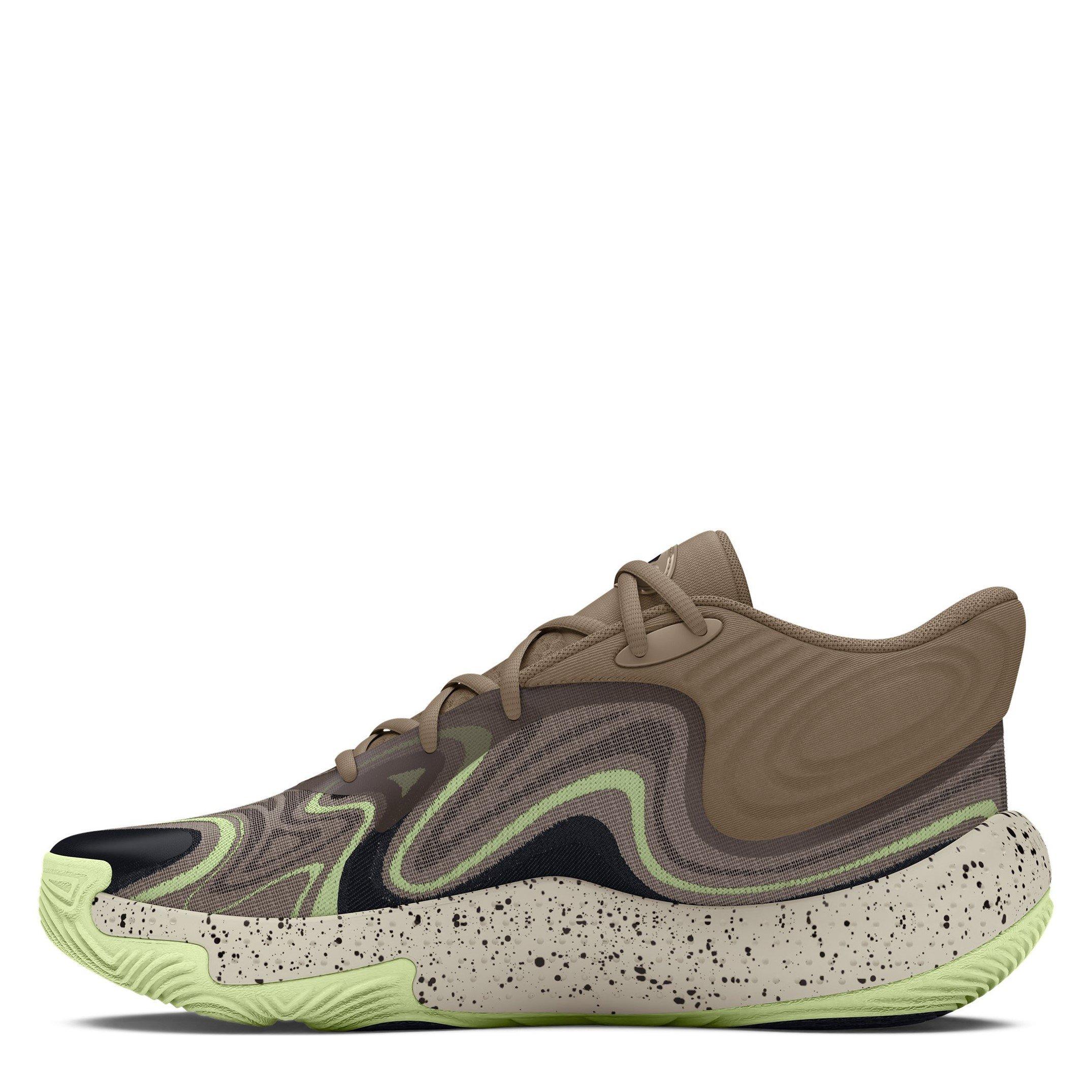 Brown - Under Armour - Adults' Spawn Mid Camo Basketball Trainers - 2