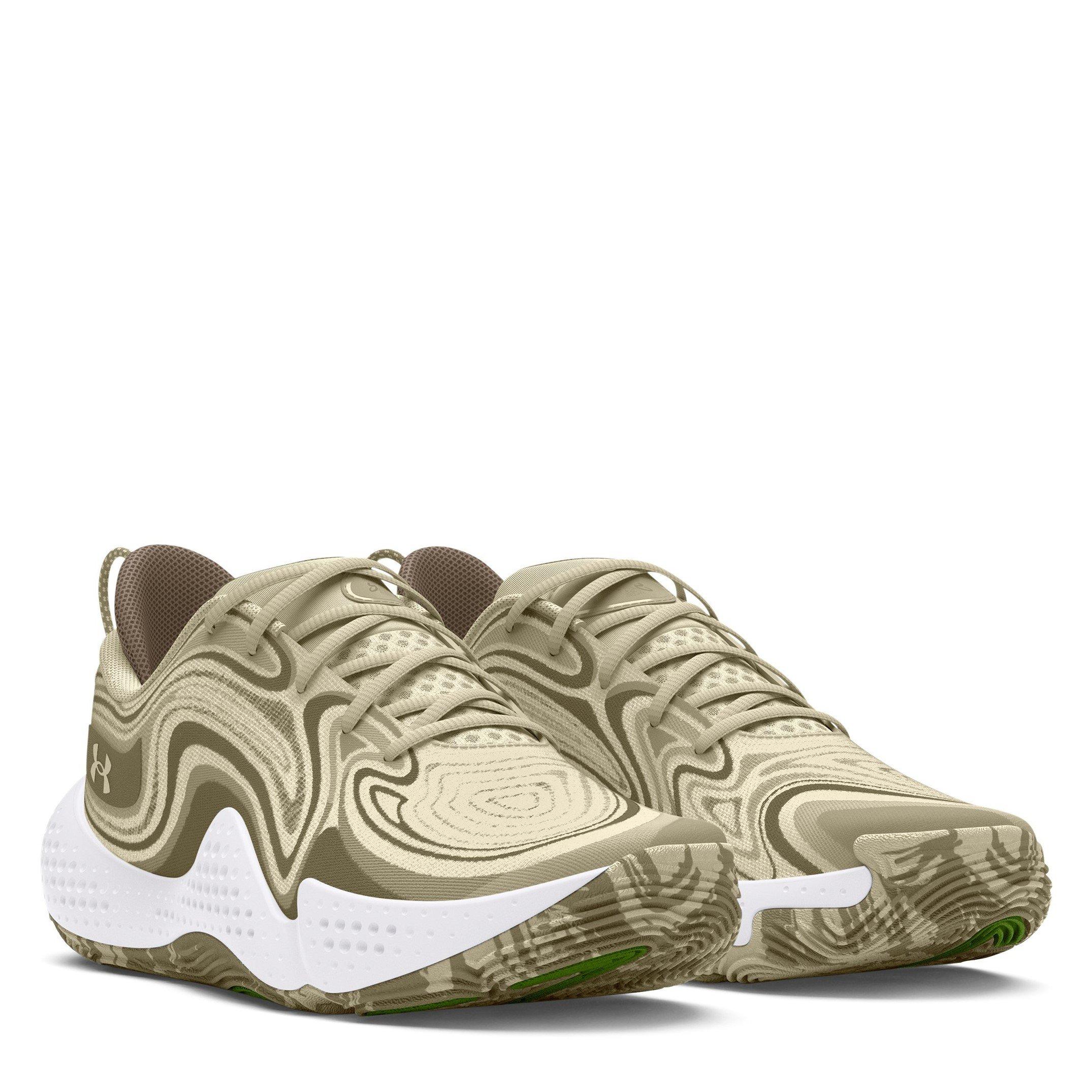 Brown - Under Armour - Spawn Camo Basketball Trainers - 5