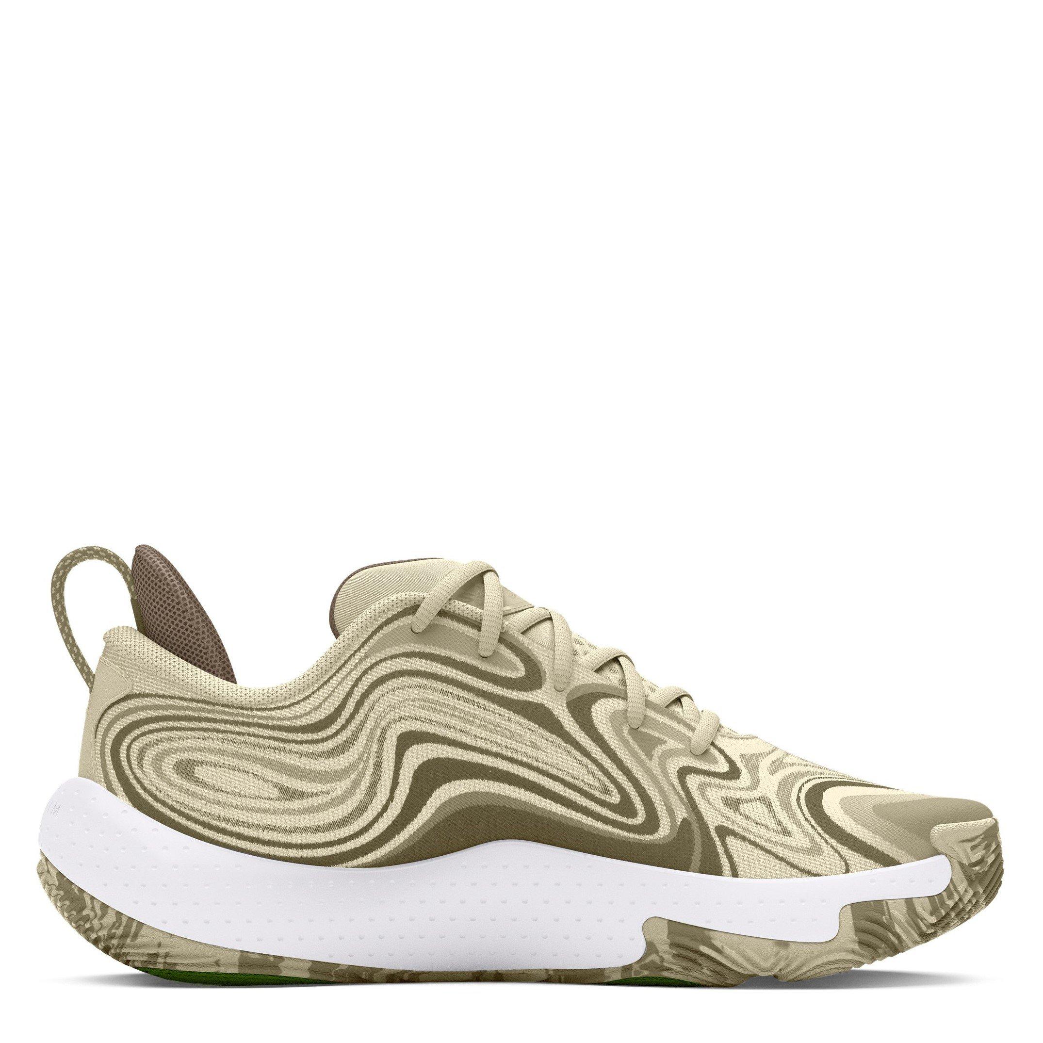 Brown - Under Armour - Spawn Camo Basketball Trainers - 6