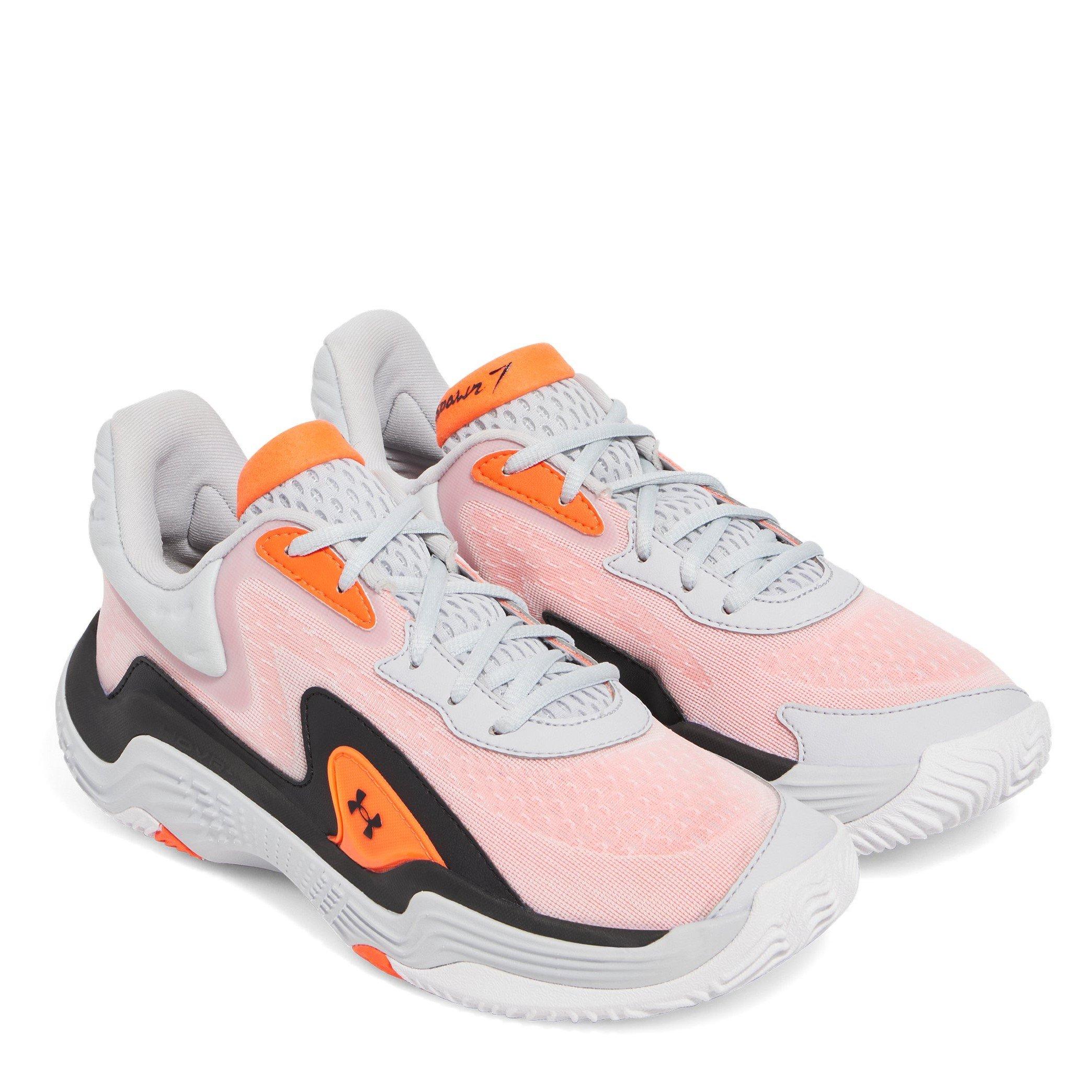 Grey - Under Armour - Adults Spawn 99 Basketball Trainers - 5