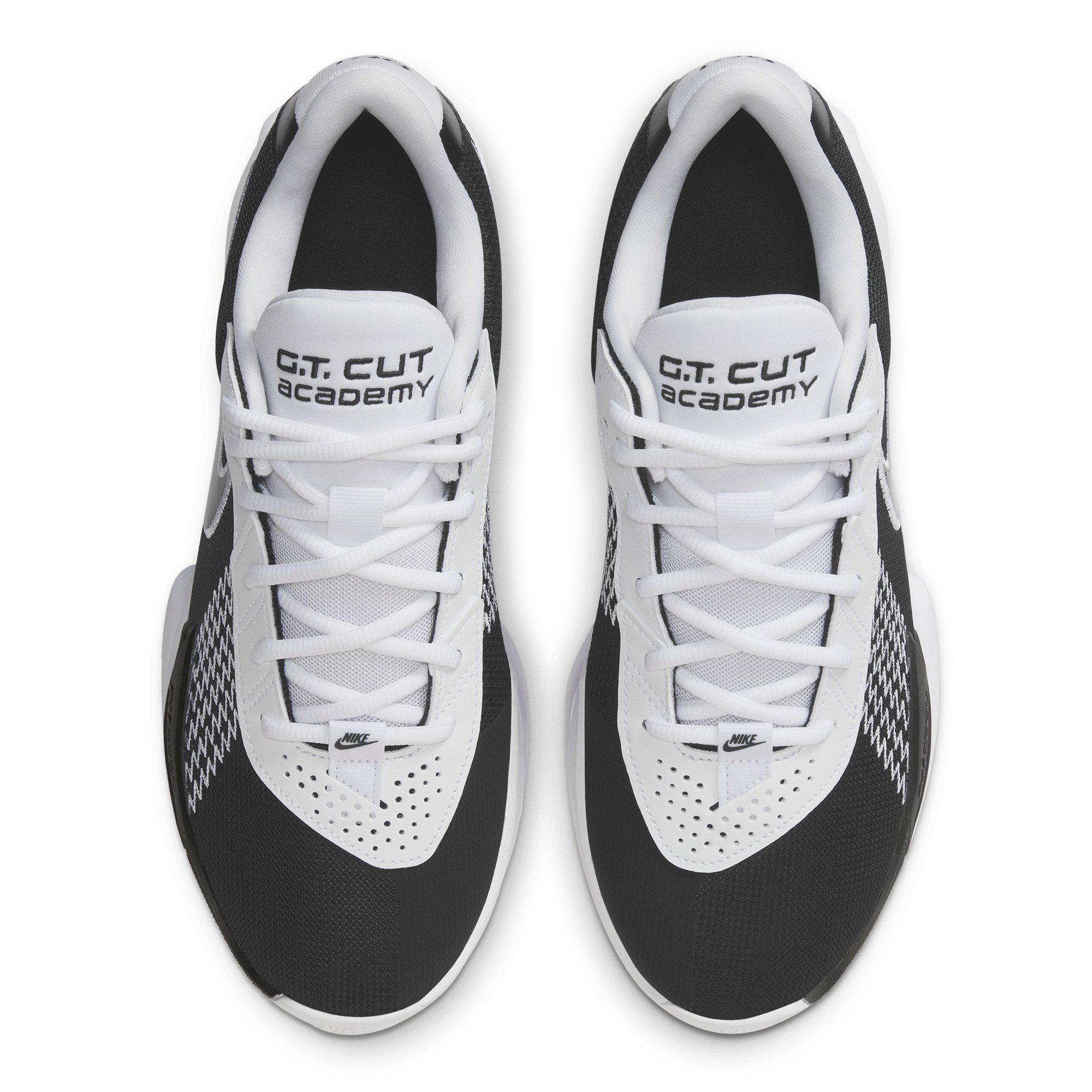 Black/White - Nike - G.T. Cut Academy EP Adults Basketball Shoes - 4