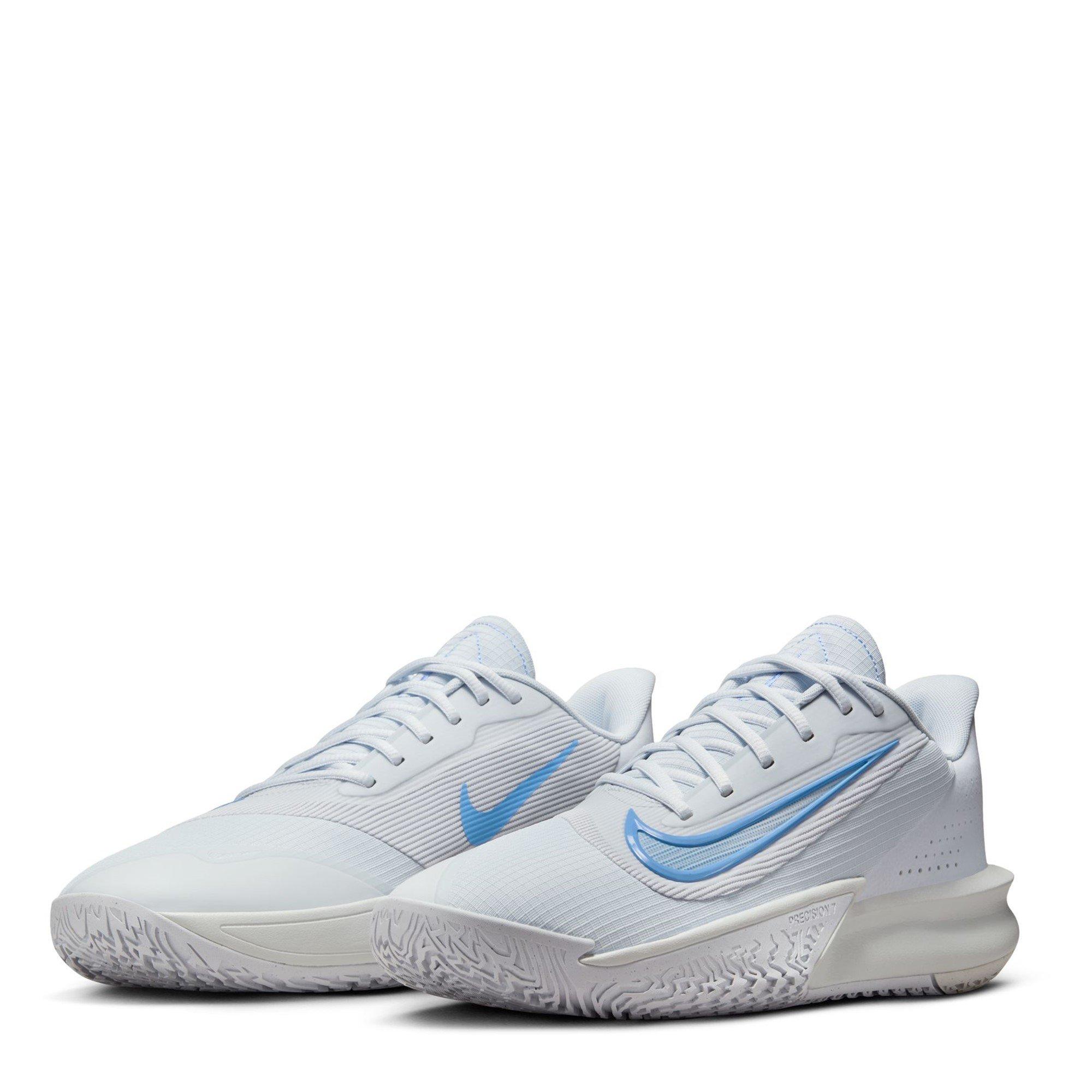 Grau/Platin - Nike - Precision 7 Adults Basketball Shoes - 4