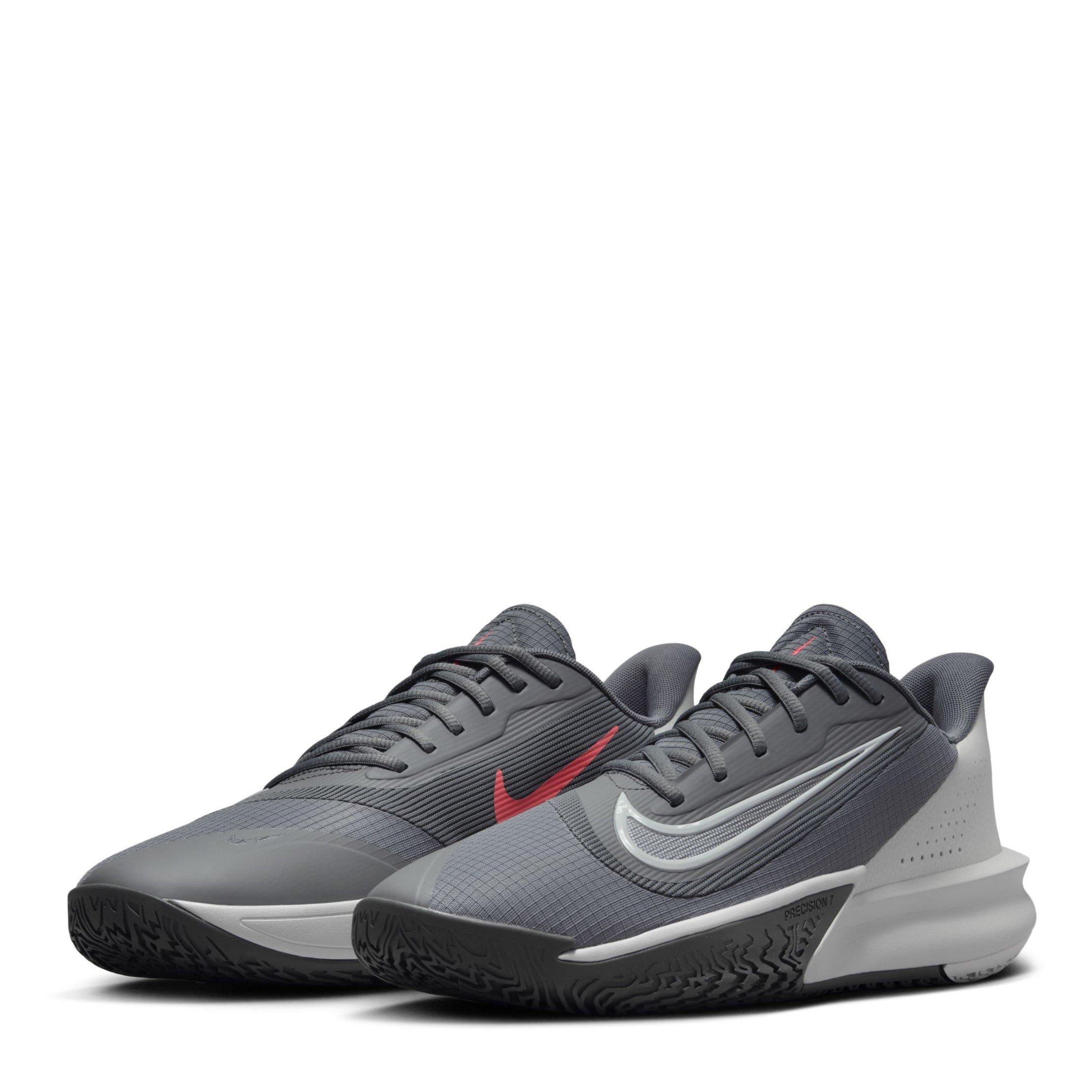 Gry/Photon-Iron - Nike - Precision 7 Adults Basketball Shoes - 4