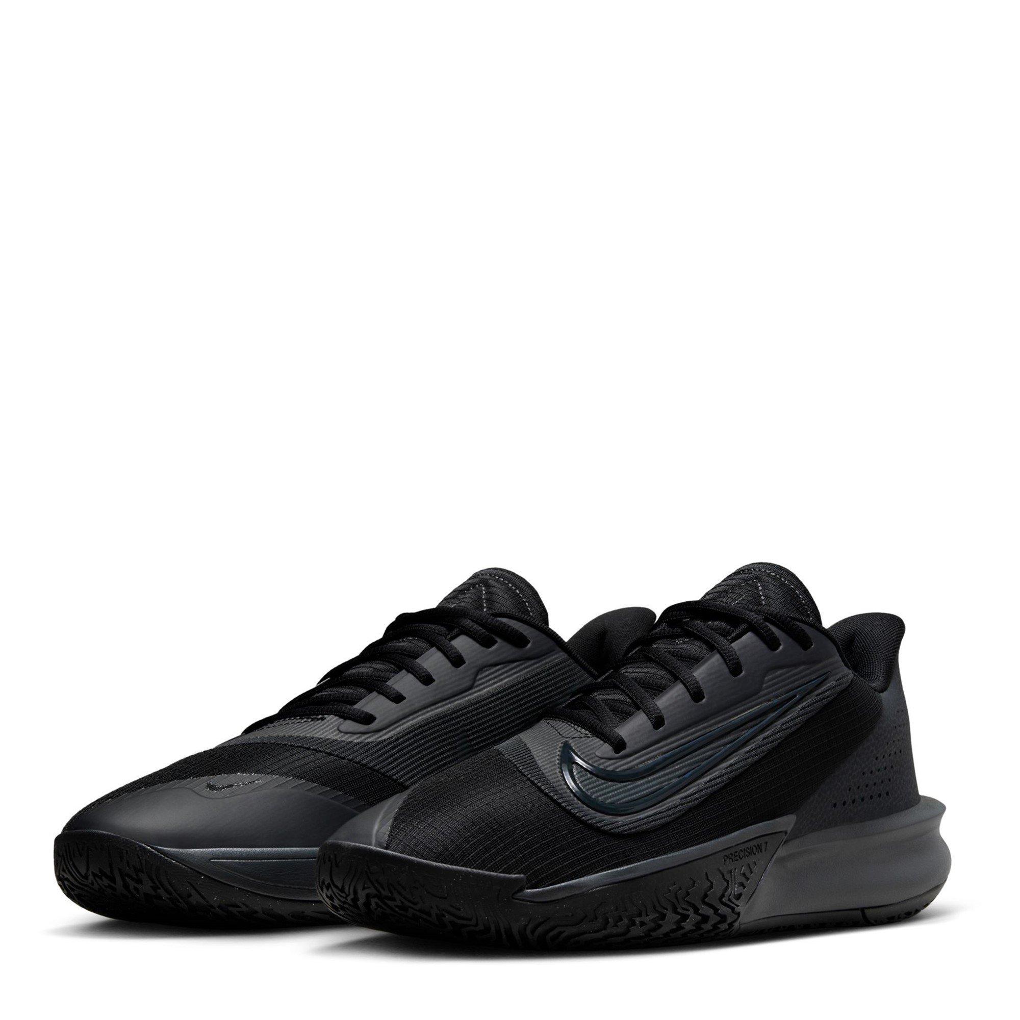 Blk/Anthracite - Nike - Precision 7 Adults Basketball Shoes - 4