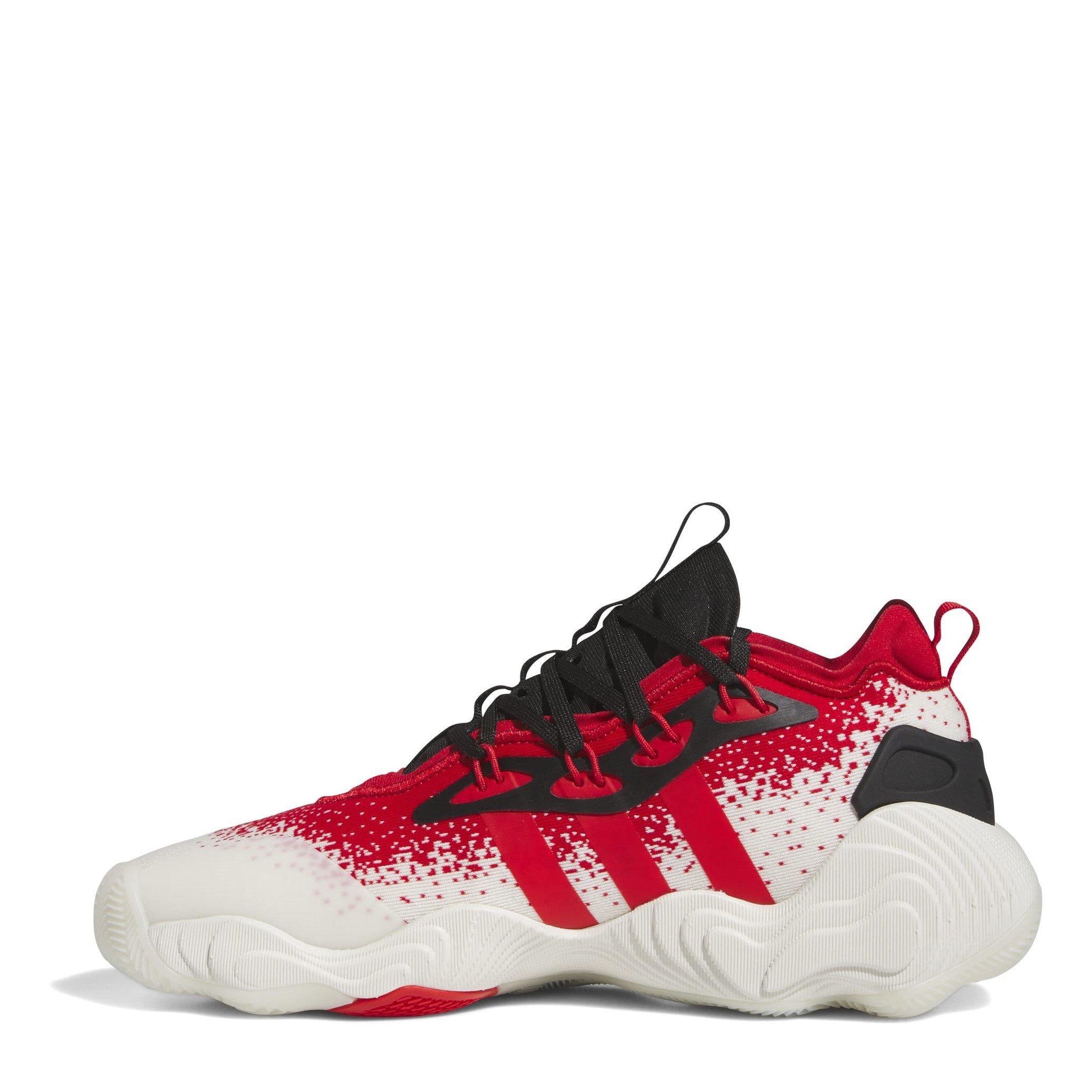 Wit/Zwart/Rood - adidas - Trae Young 3 Low Trainers Mens - 2