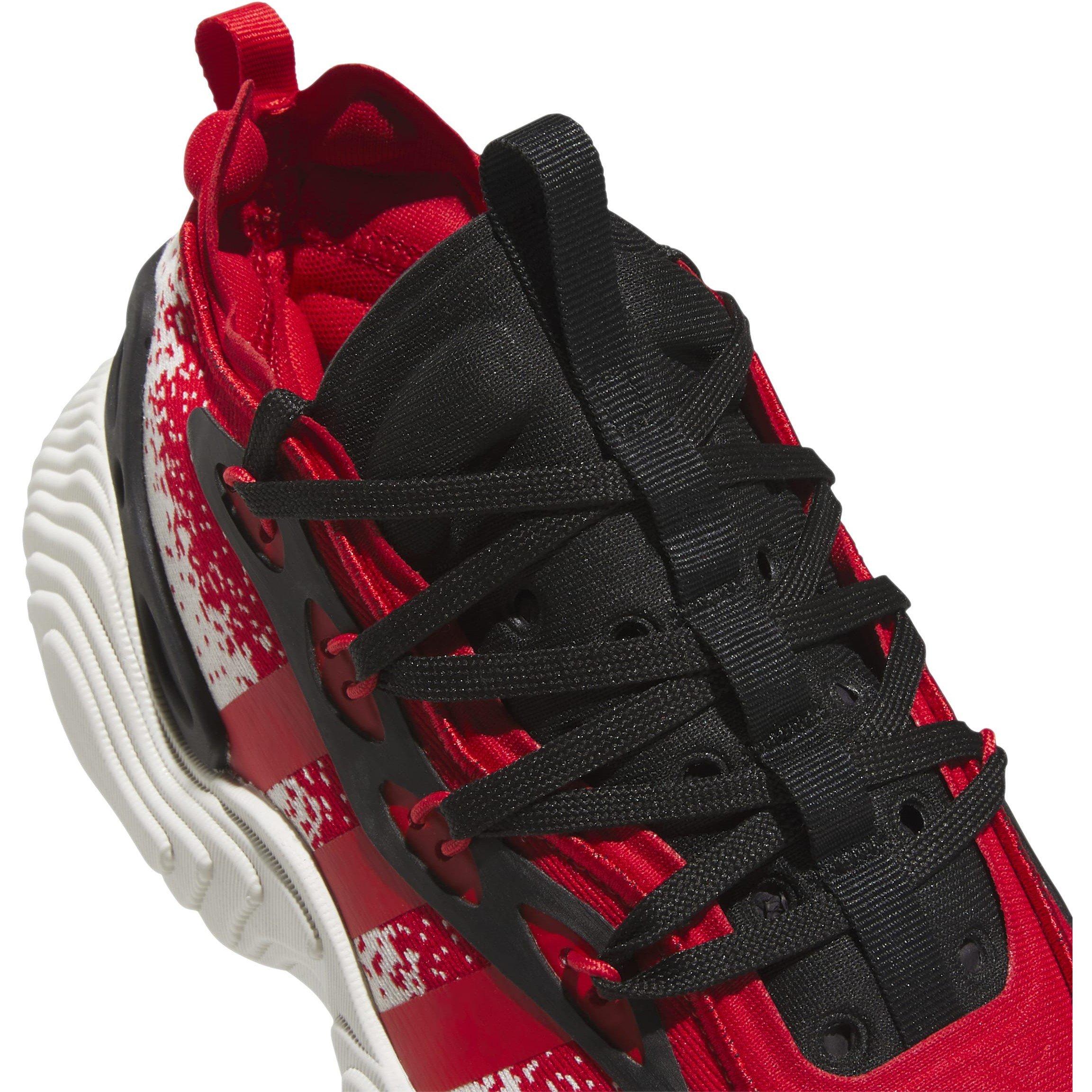 Wit/Zwart/Rood - adidas - Trae Young 3 Low Trainers Mens - 7