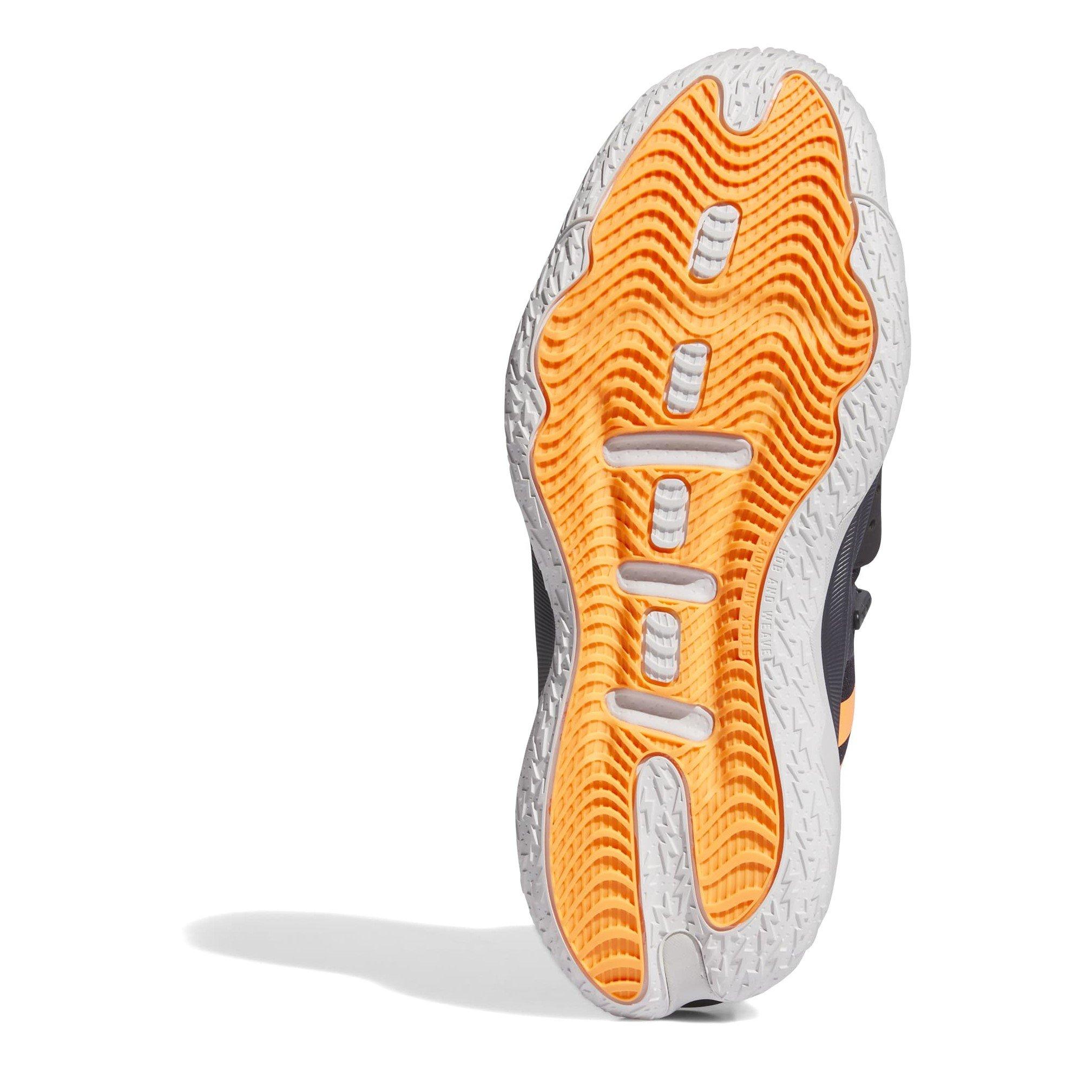 Zwart/Oranje - adidas - Dame 8 EXTPLY Basketball Shoes Mens - 6