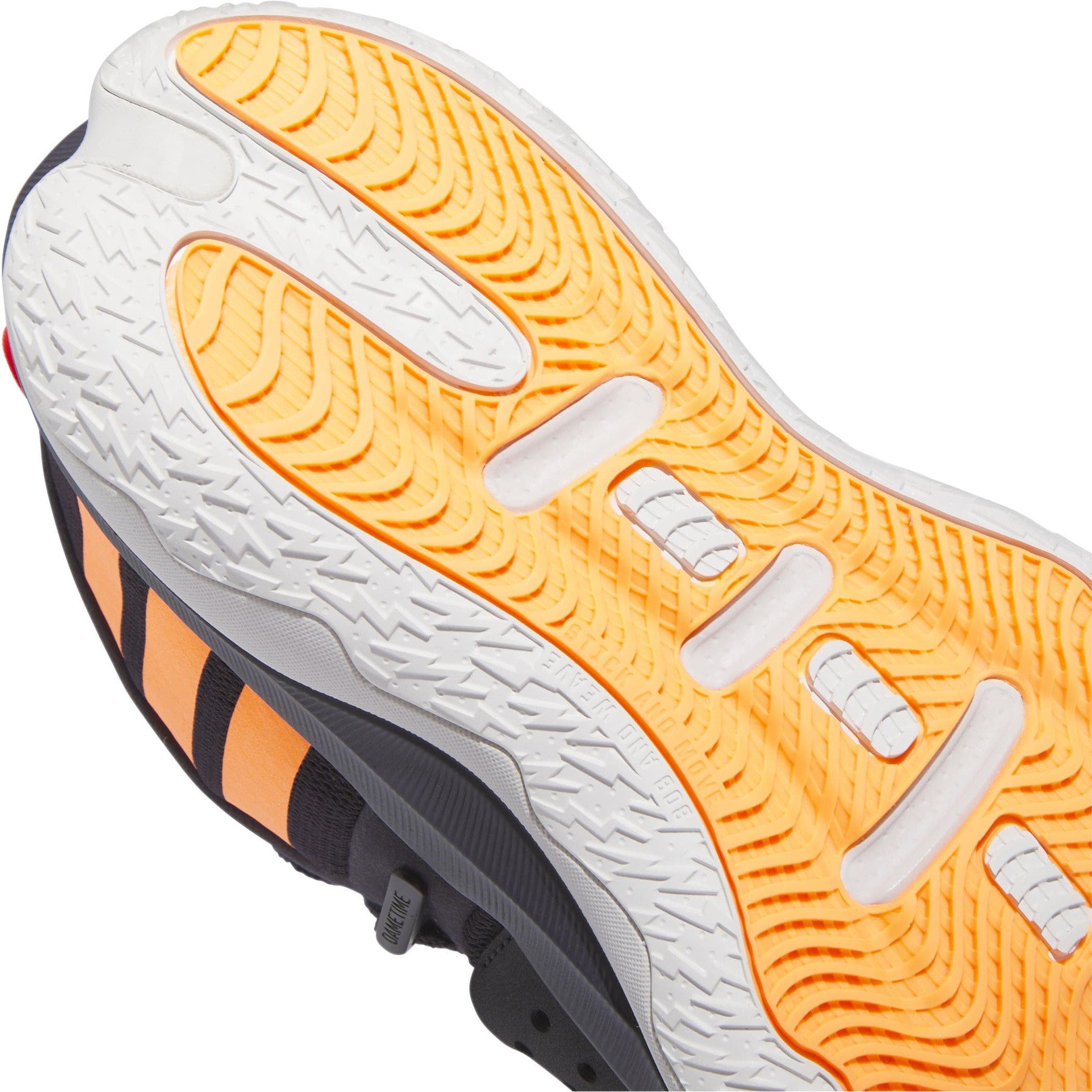 Zwart/Oranje - adidas - Dame 8 EXTPLY Basketball Shoes Mens - 8