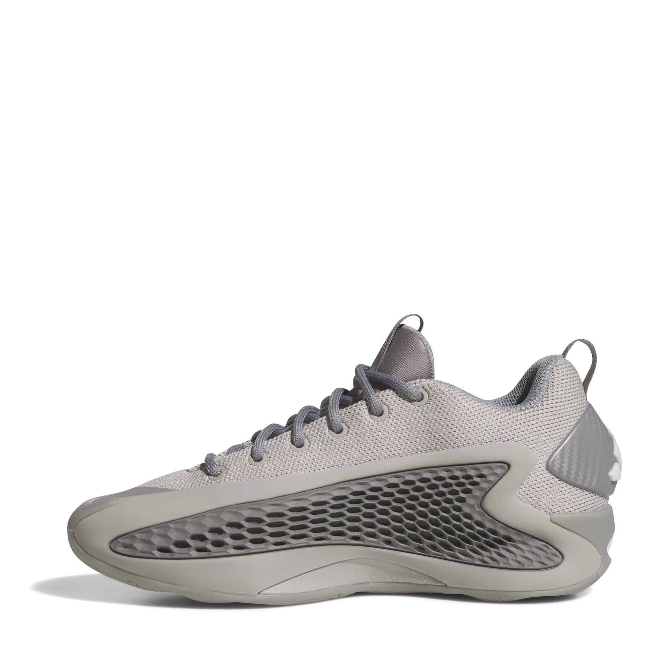 Metallgrau/Weiß - adidas - Adults A.Edwards Basketball Trainers - 2