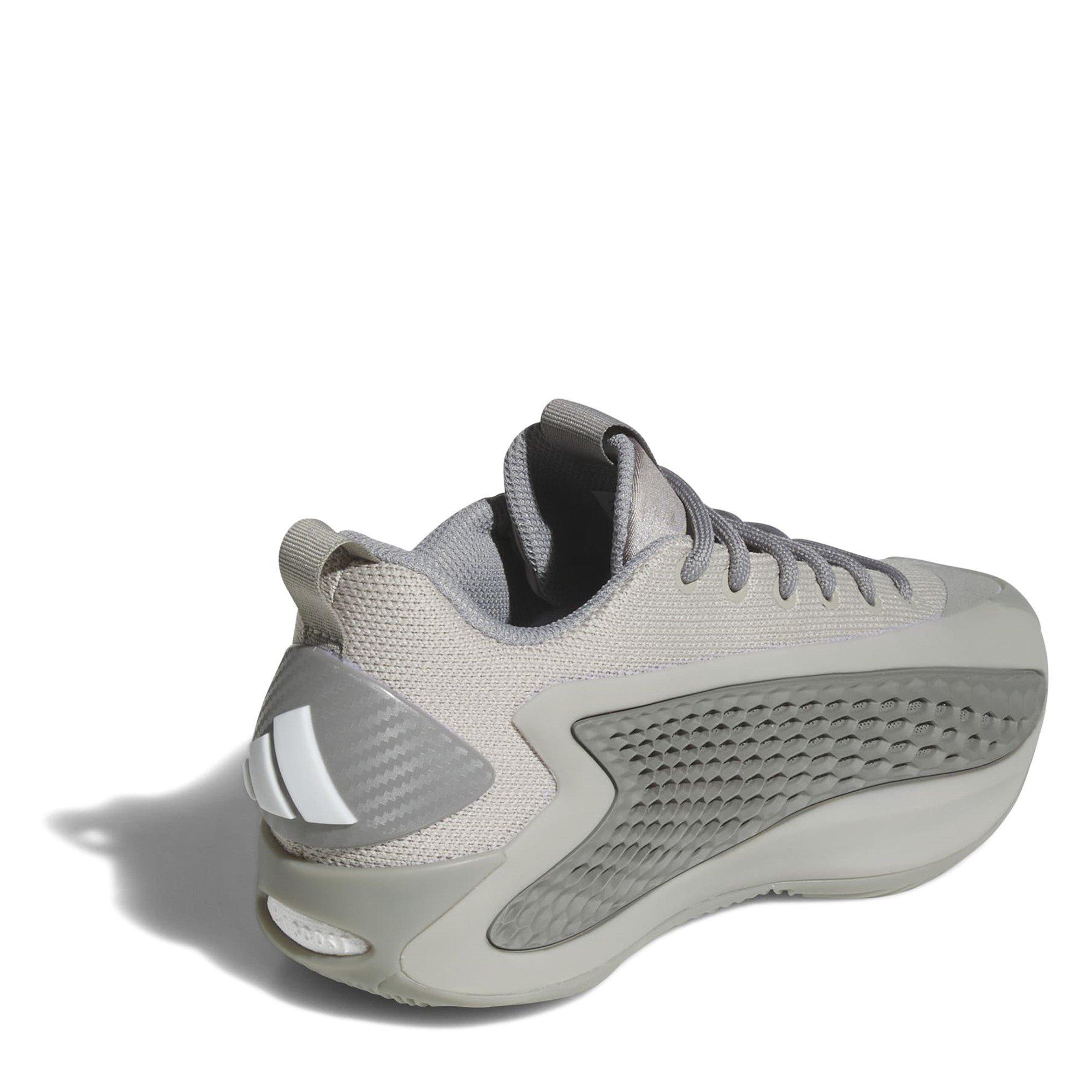 Metallgrau/Weiß - adidas - Adults A.Edwards Basketball Trainers - 4