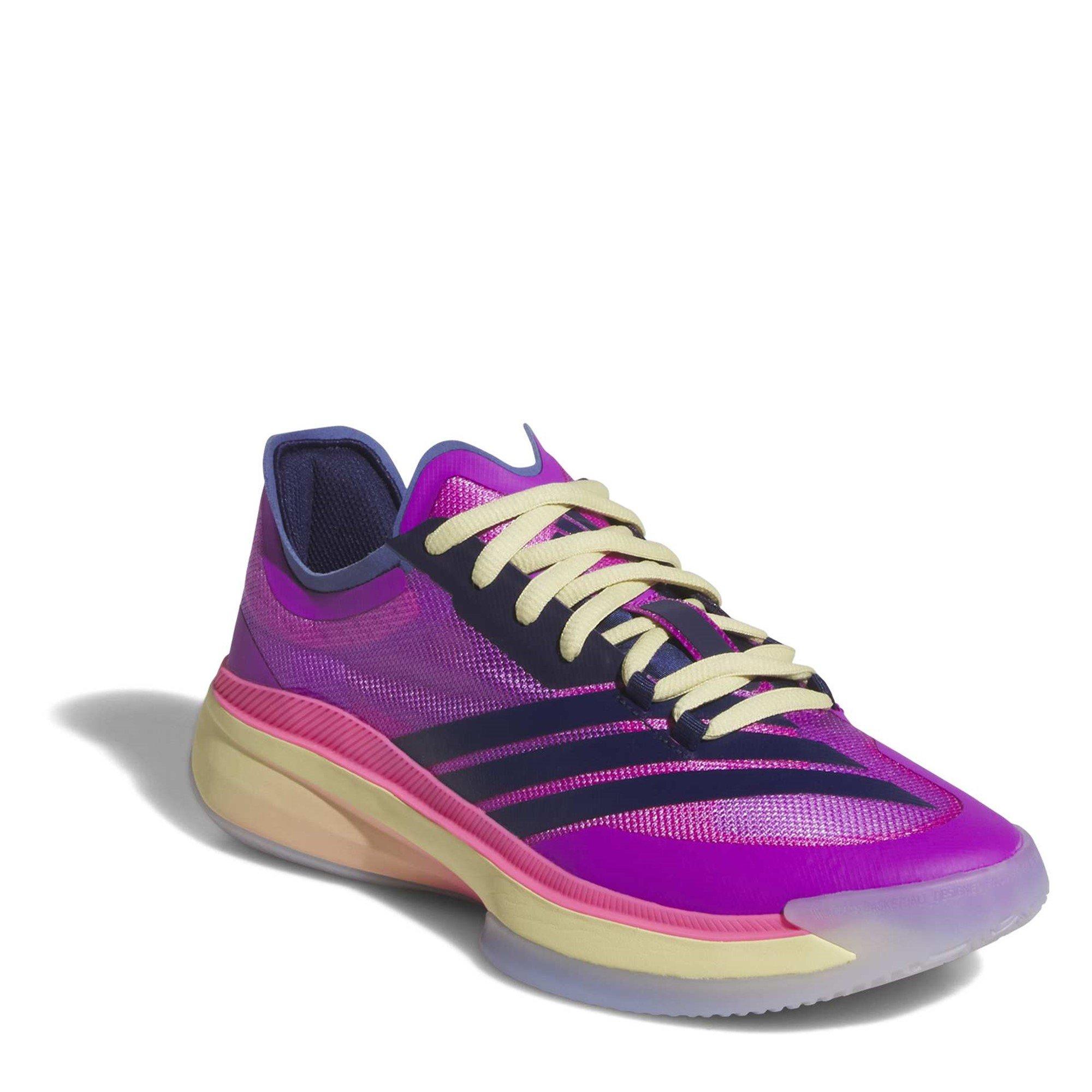 Purple/Blue/Pnk - adidas - Adults Basketball Trainers - 3