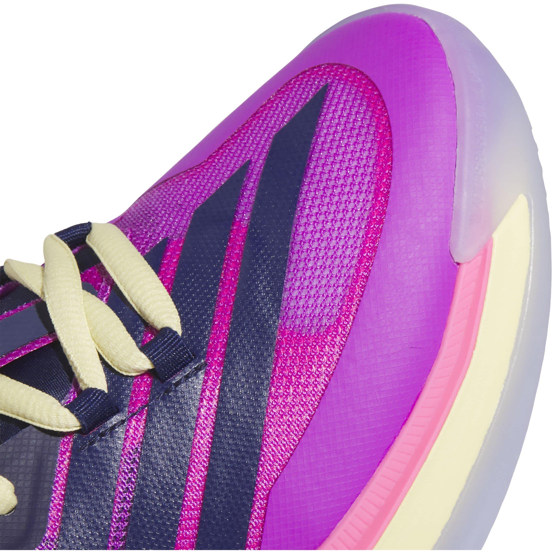 Purple/Blue/Pnk - adidas - Adults Basketball Trainers - 8