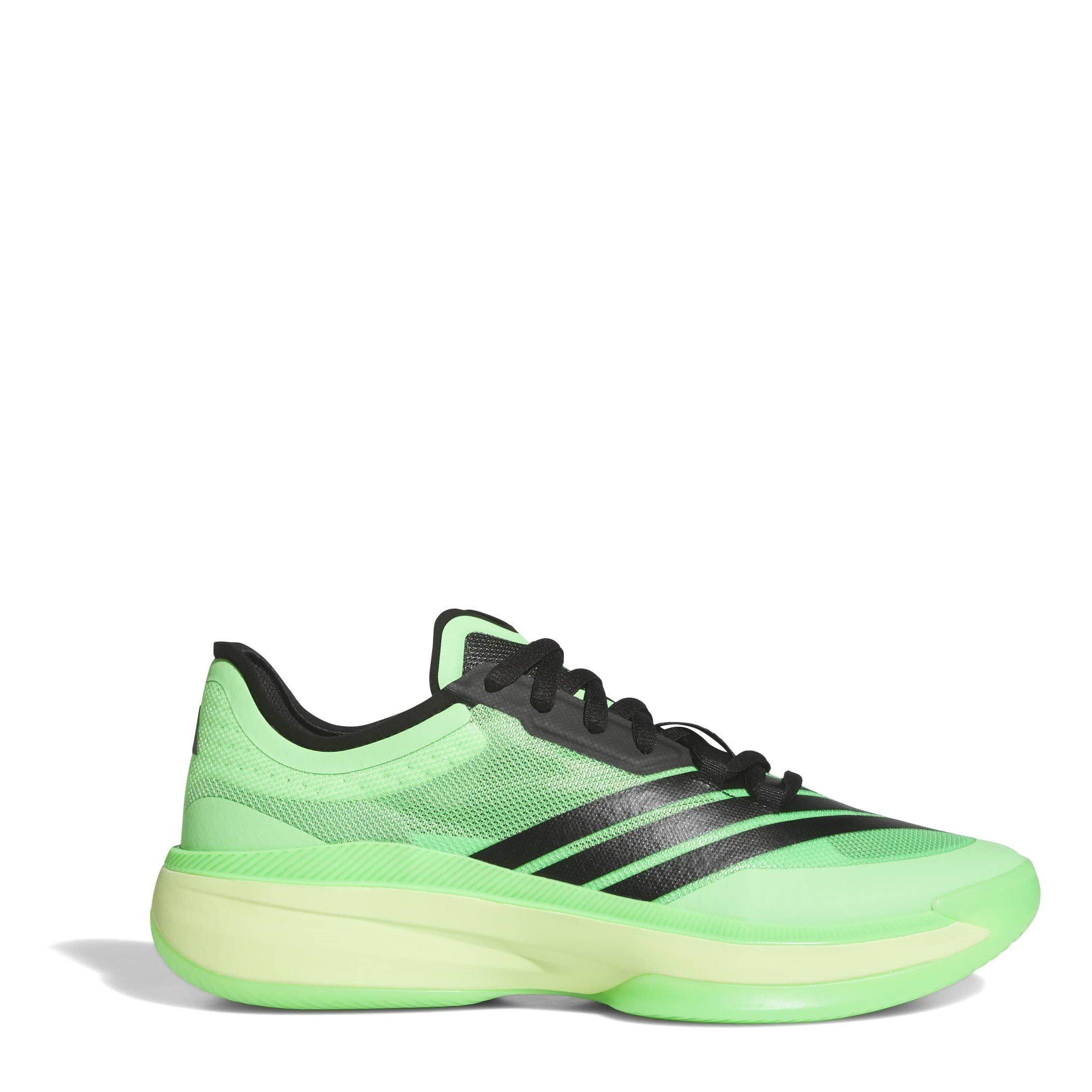 Adidas  Adults Basketball Trainers - Green/Blk/Lime - 11.5(46.7)