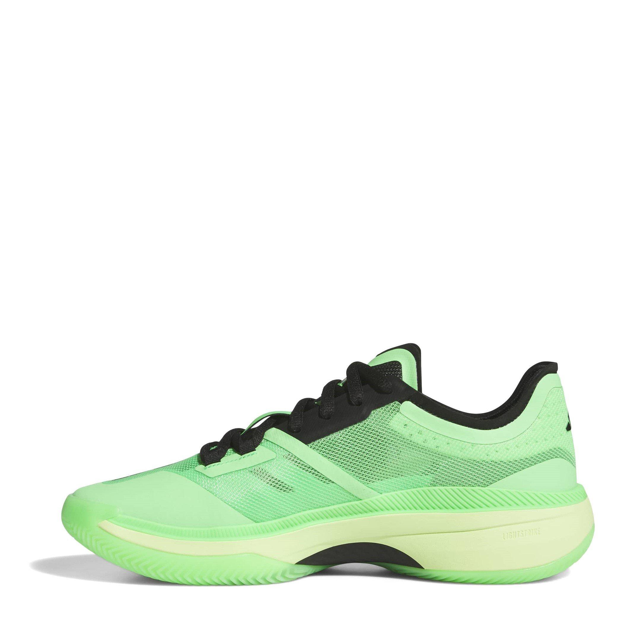Green/Blk/Lime - adidas - Unisex Adults Basketball Trainers - 2